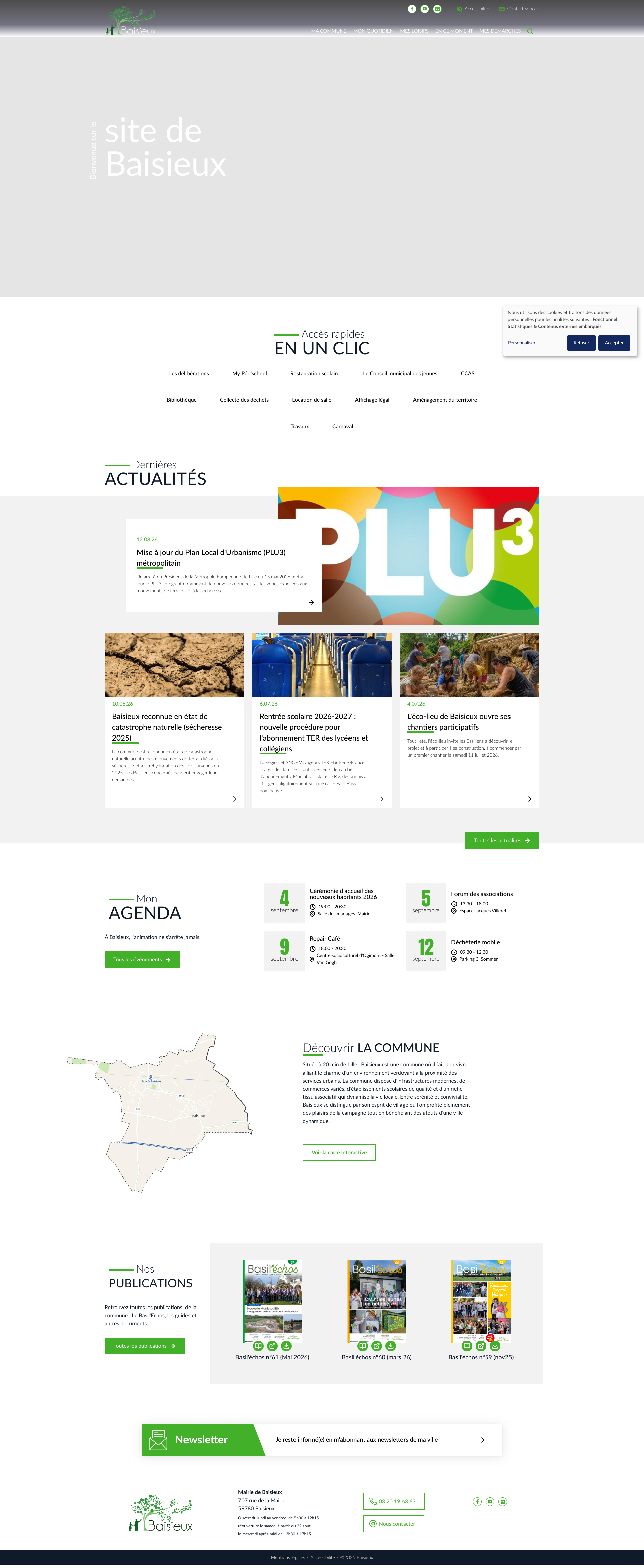 Aperçu du site