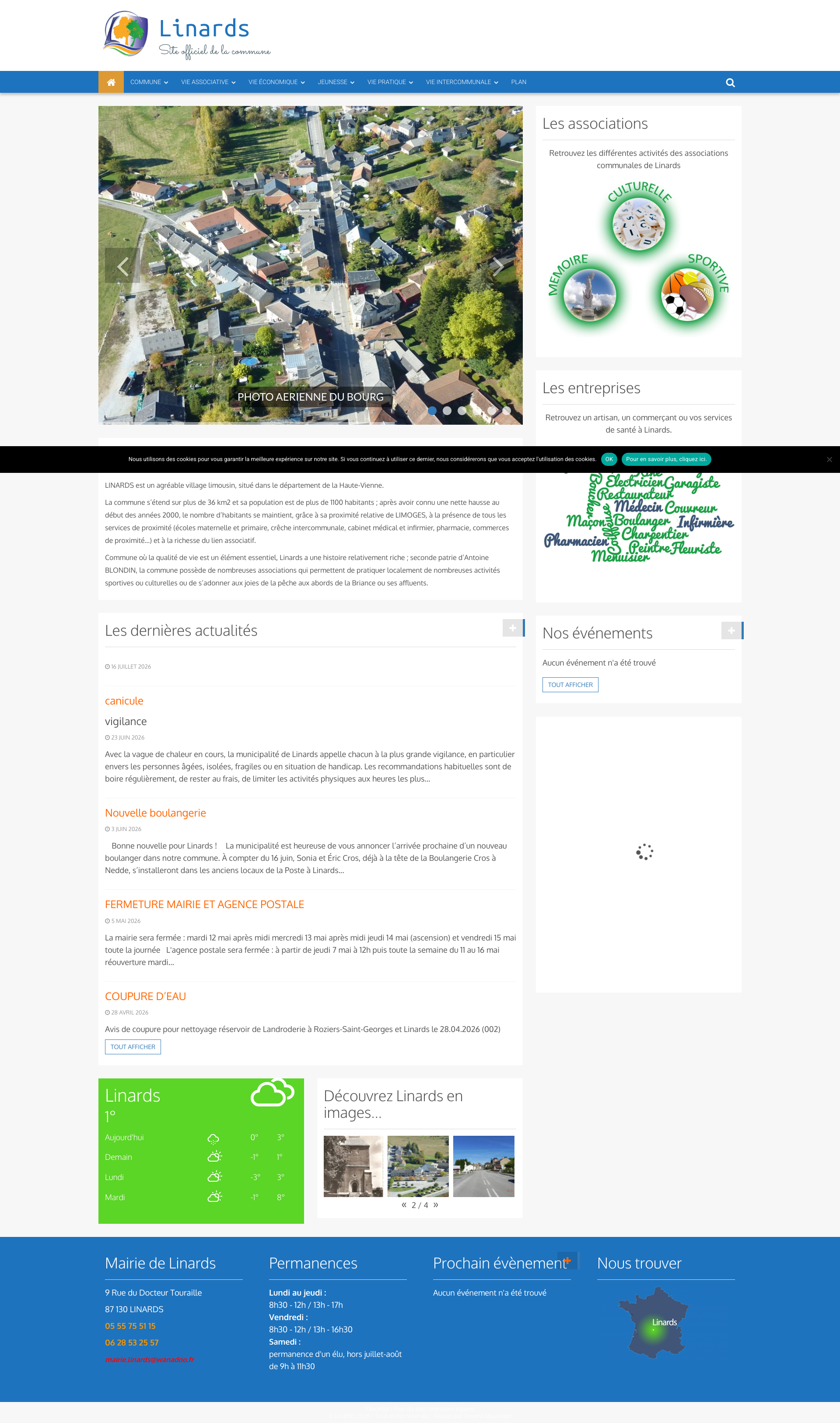 Aperçu du site