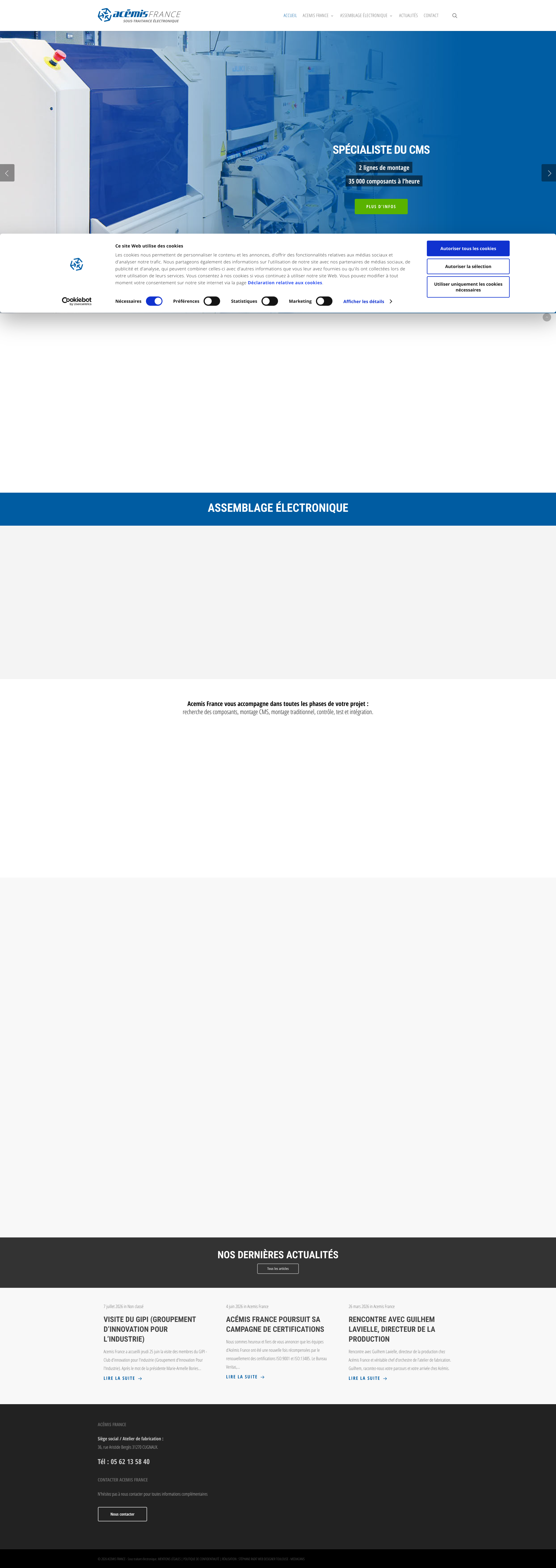 Aperçu du site