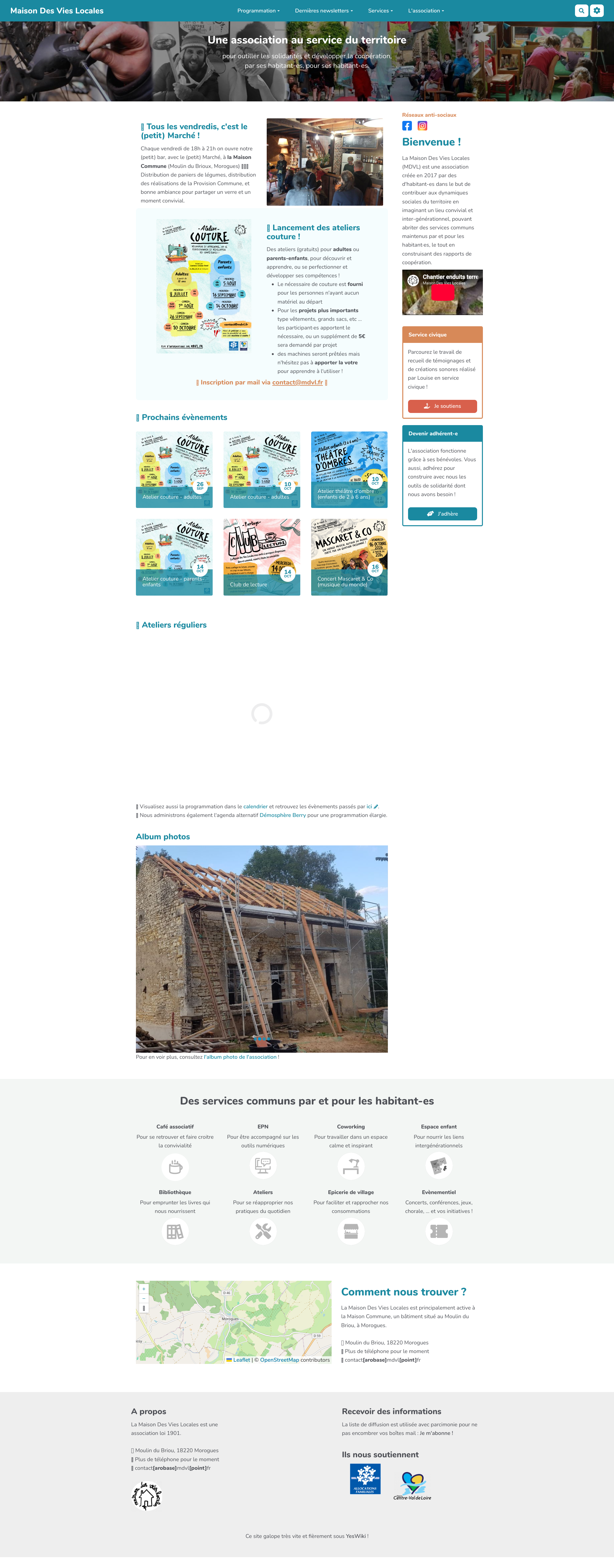Aperçu du site