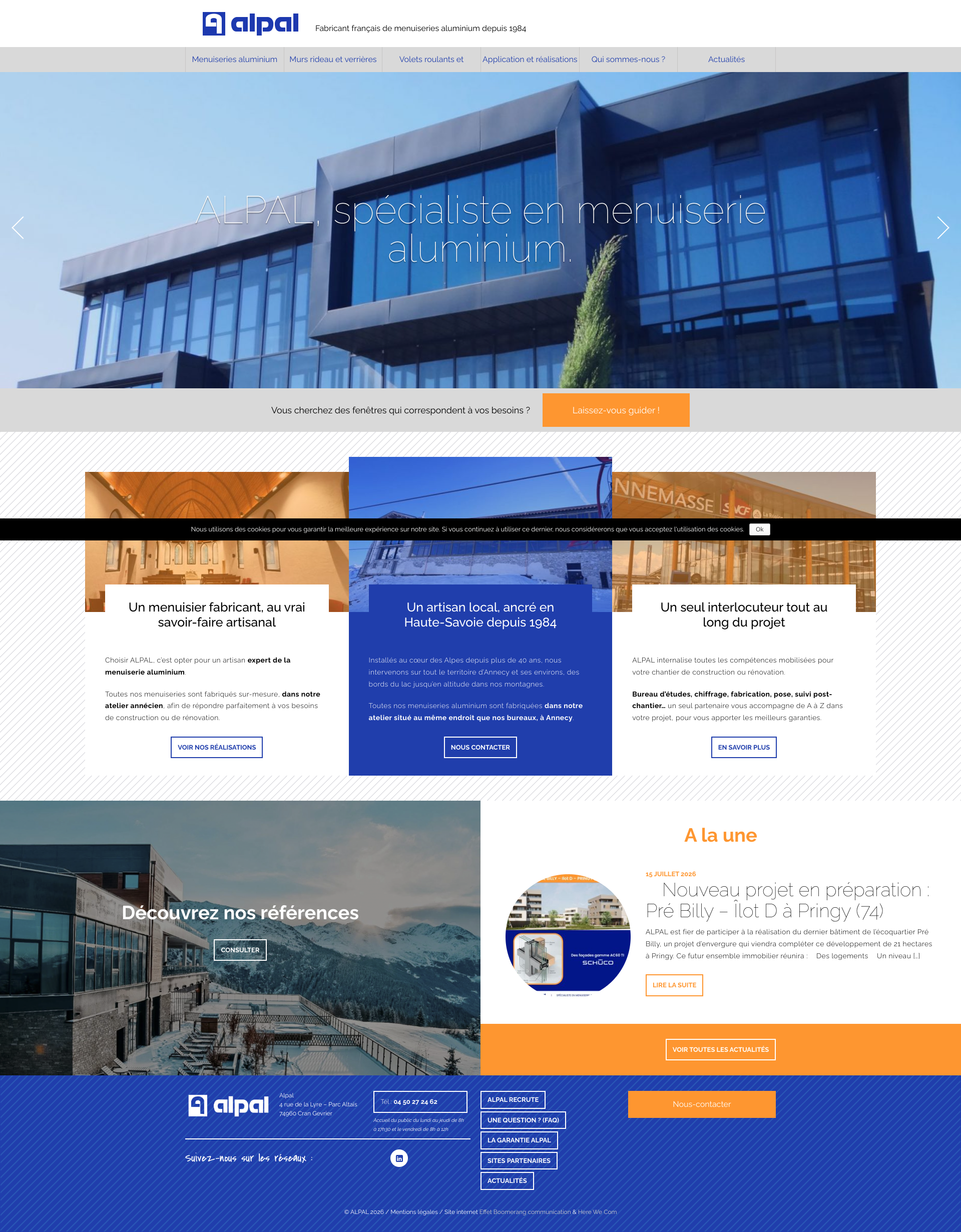 Aperçu du site