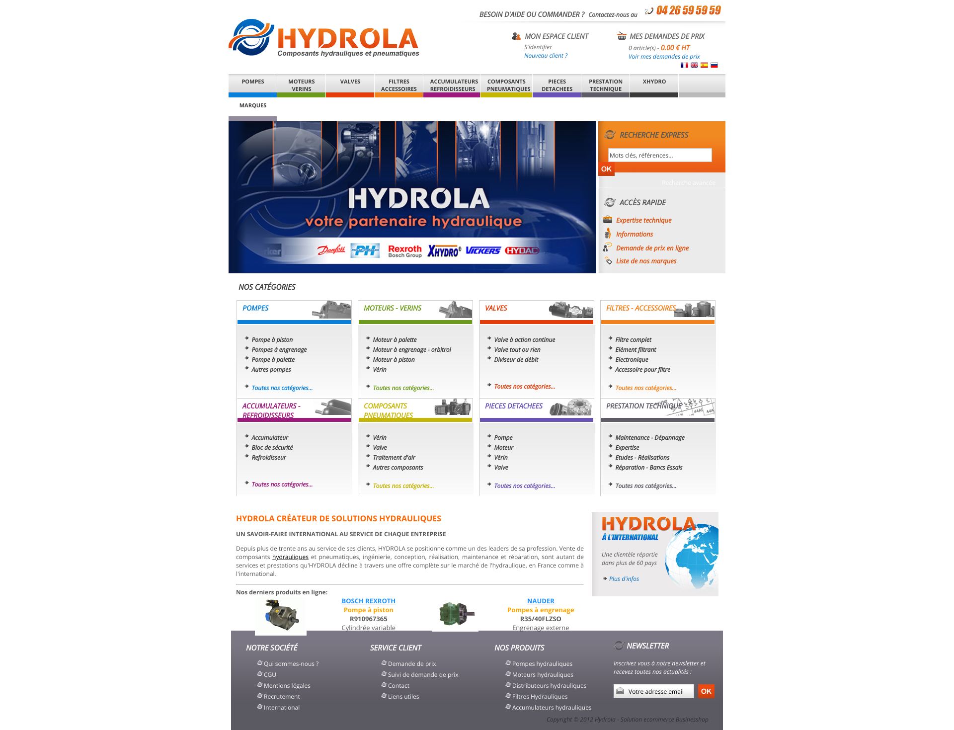 Aperçu du site