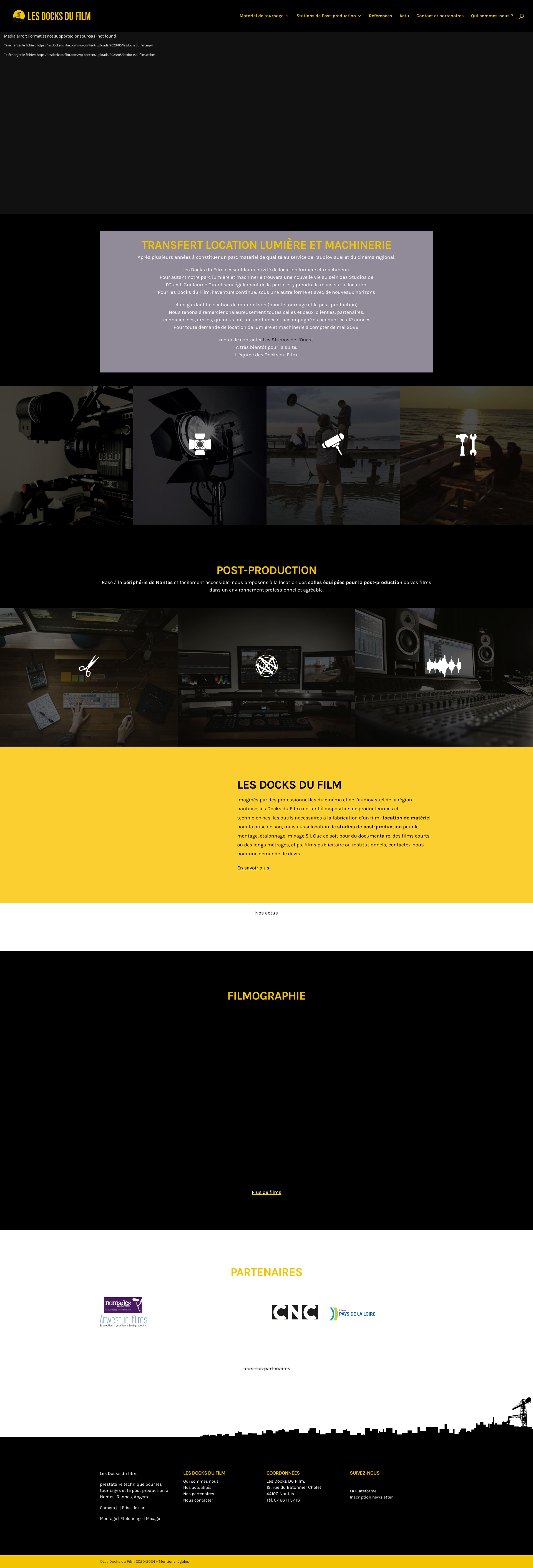 Aperçu du site