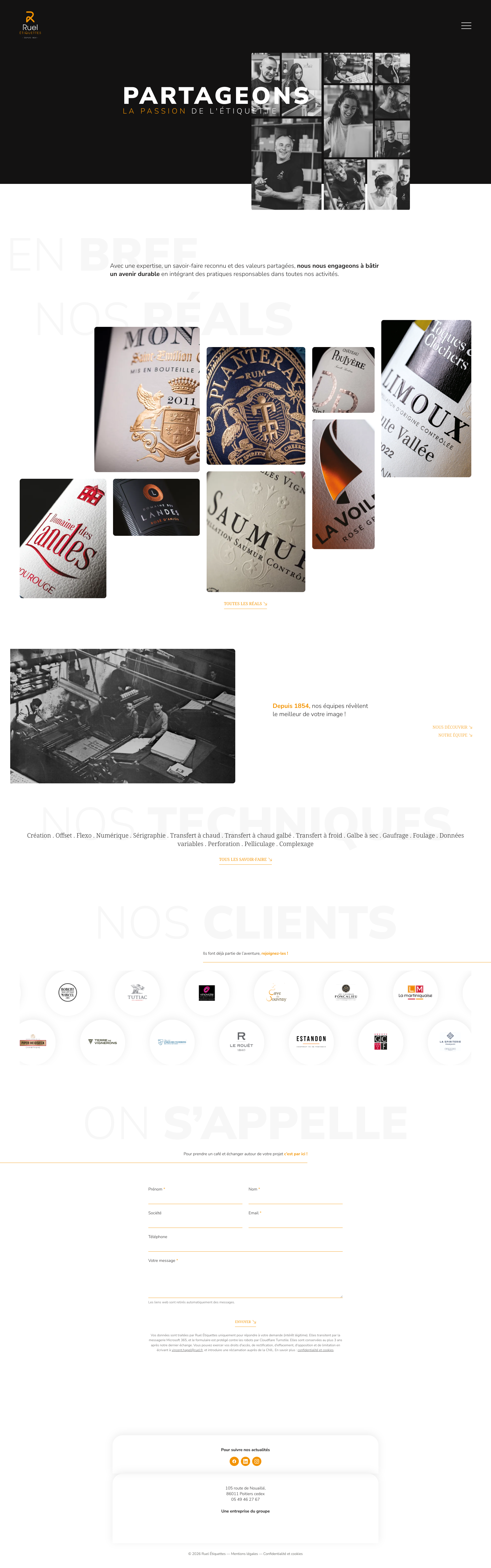 Aperçu du site
