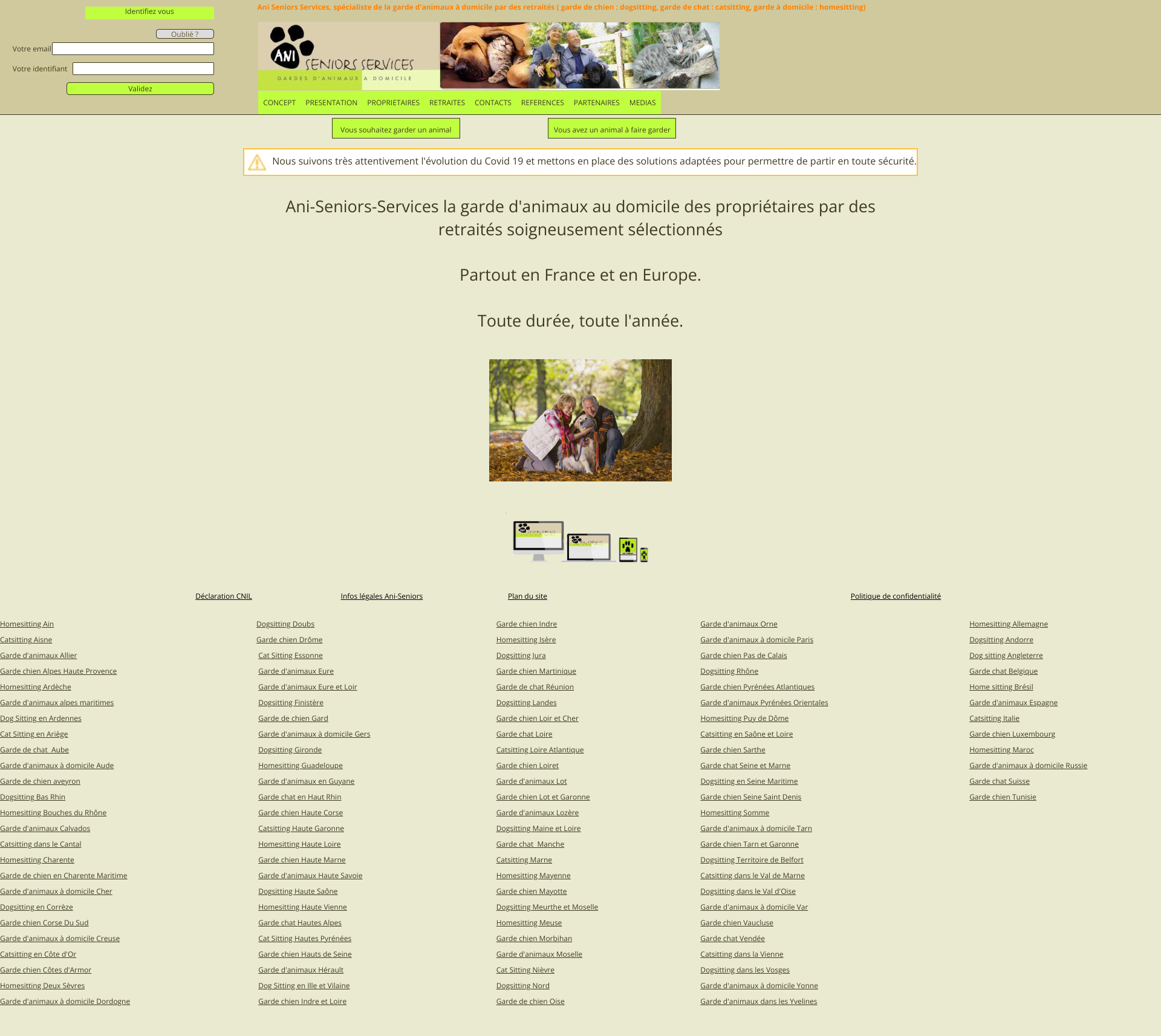 Aperçu du site