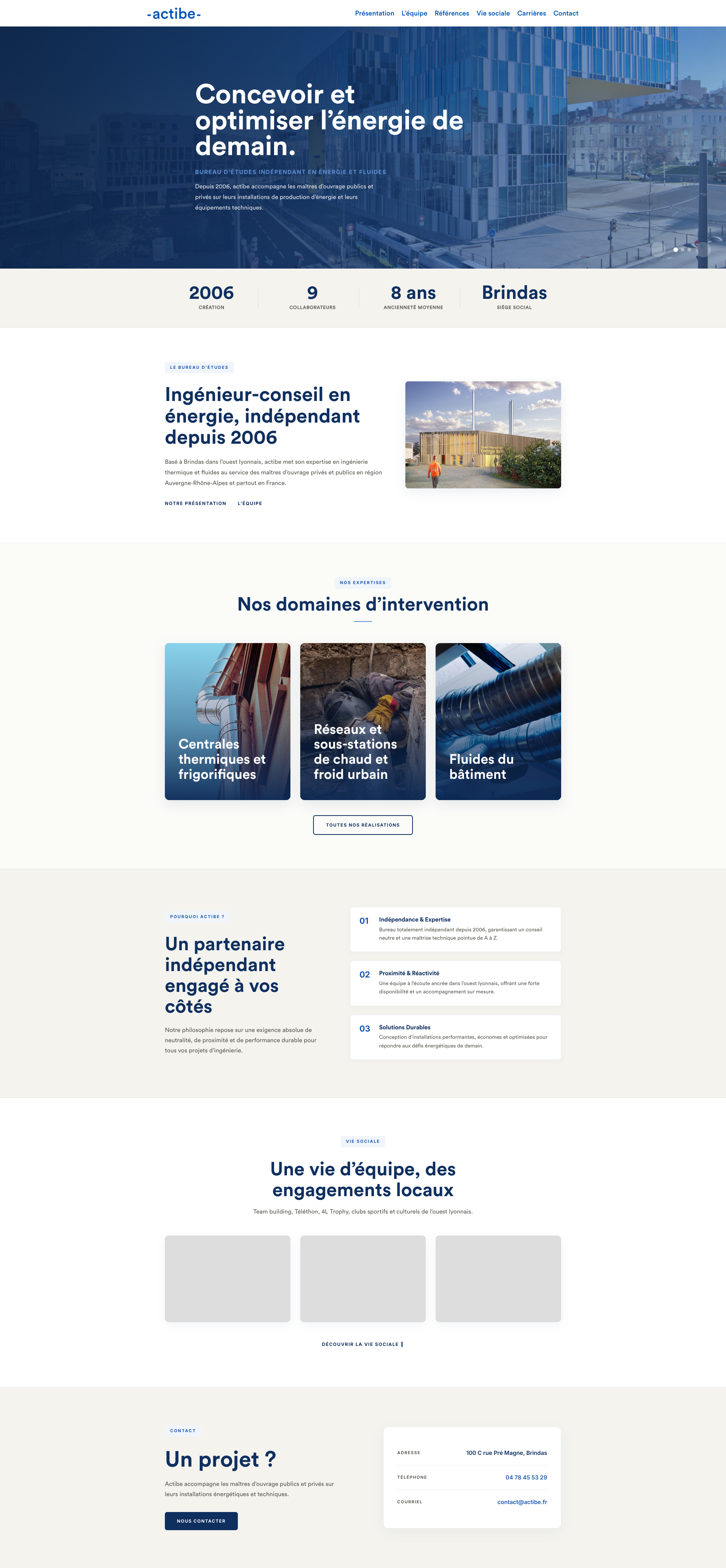 Aperçu du site