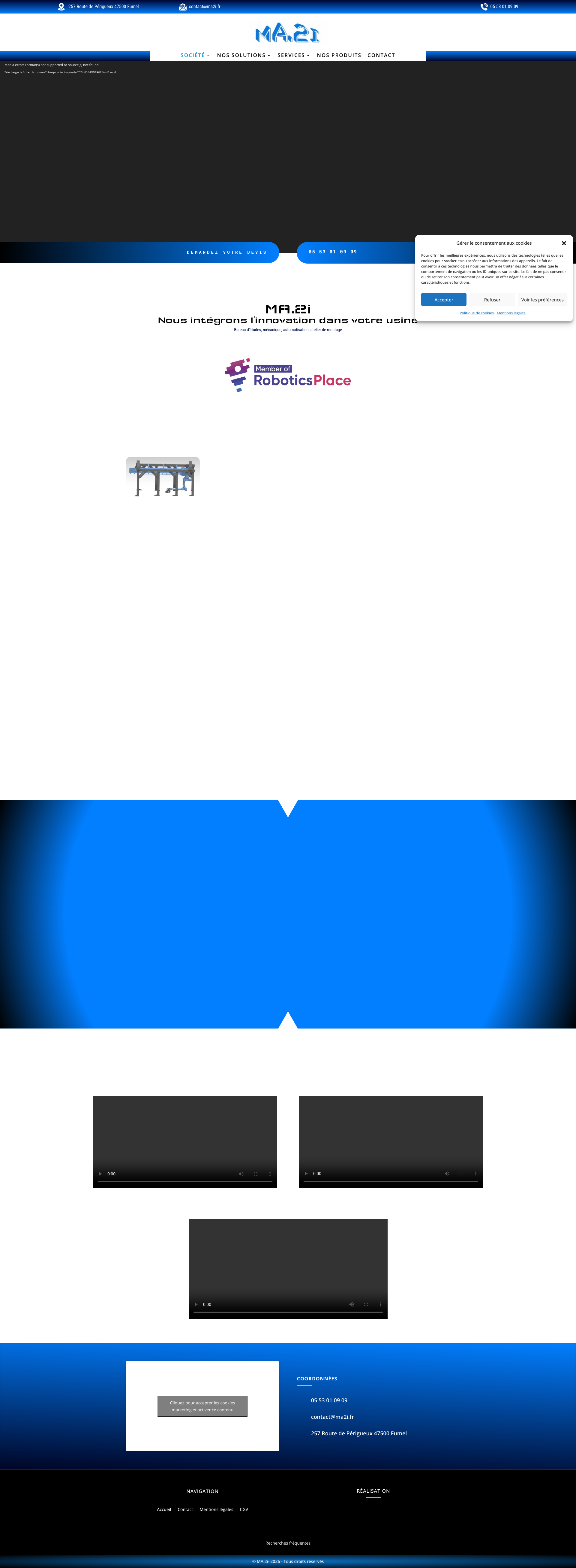 Aperçu du site