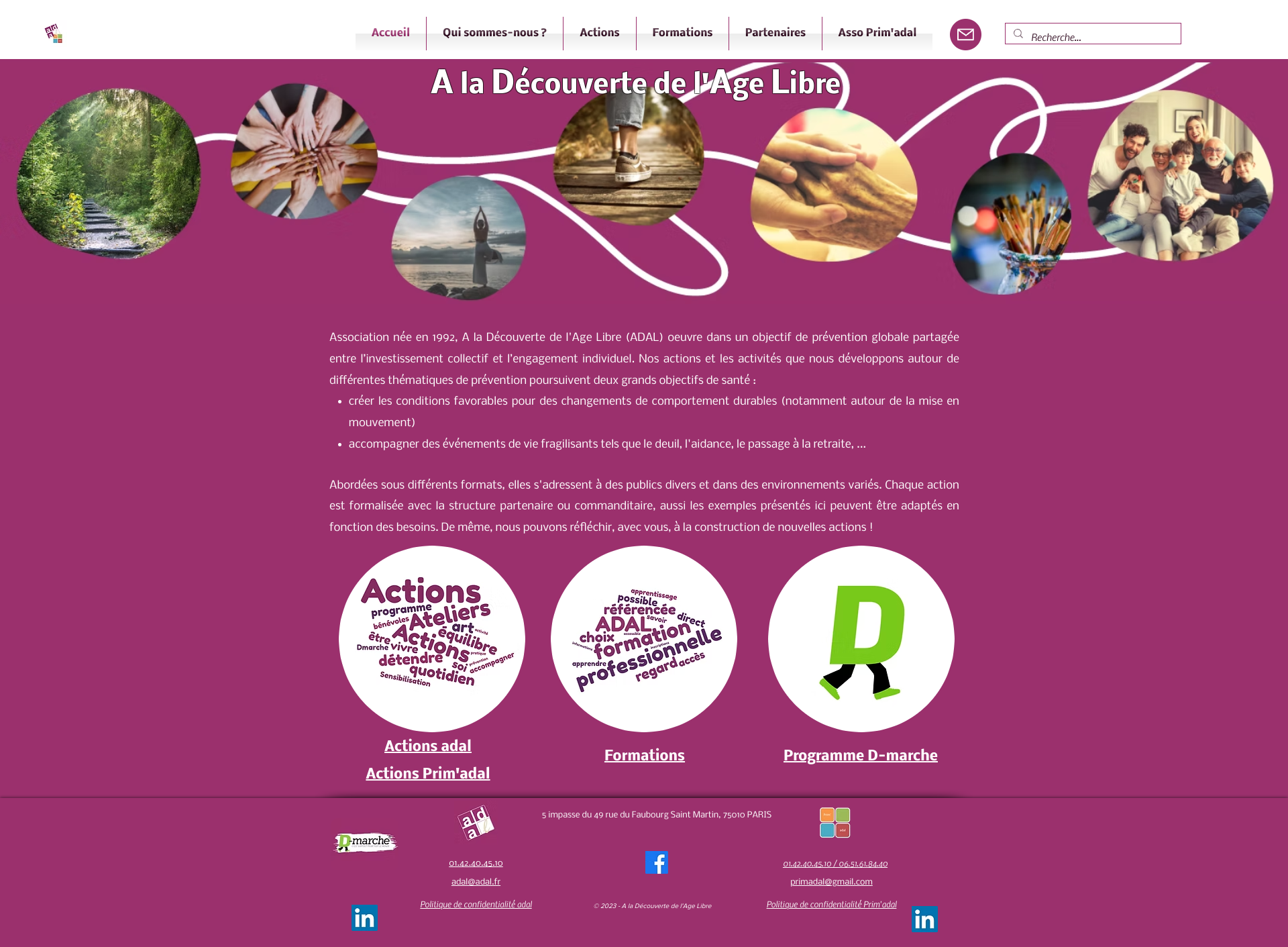 Aperçu du site