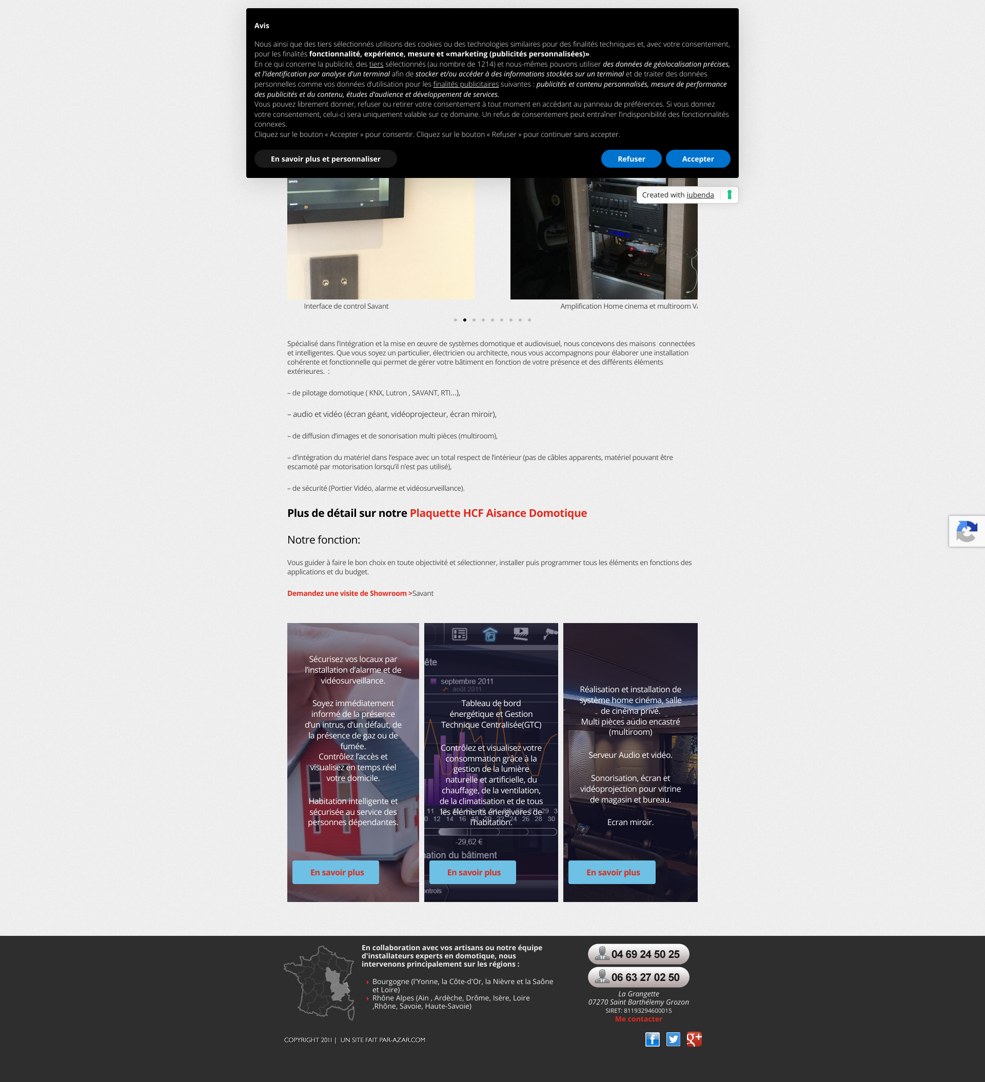 Aperçu du site