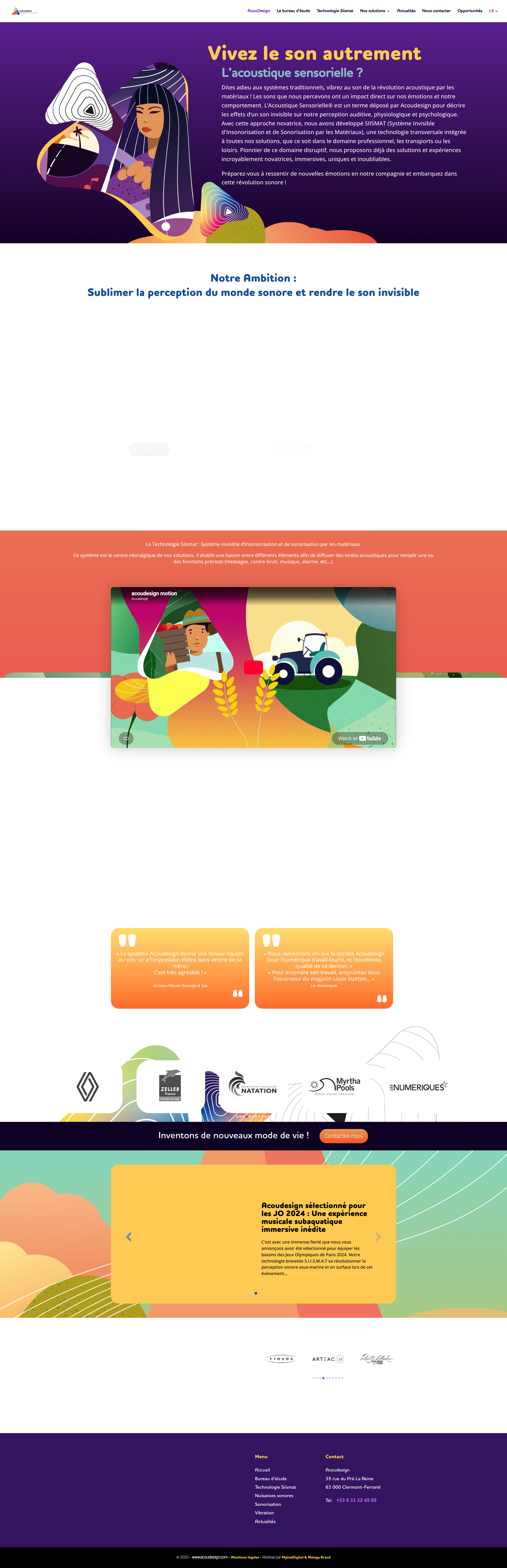 Aperçu du site