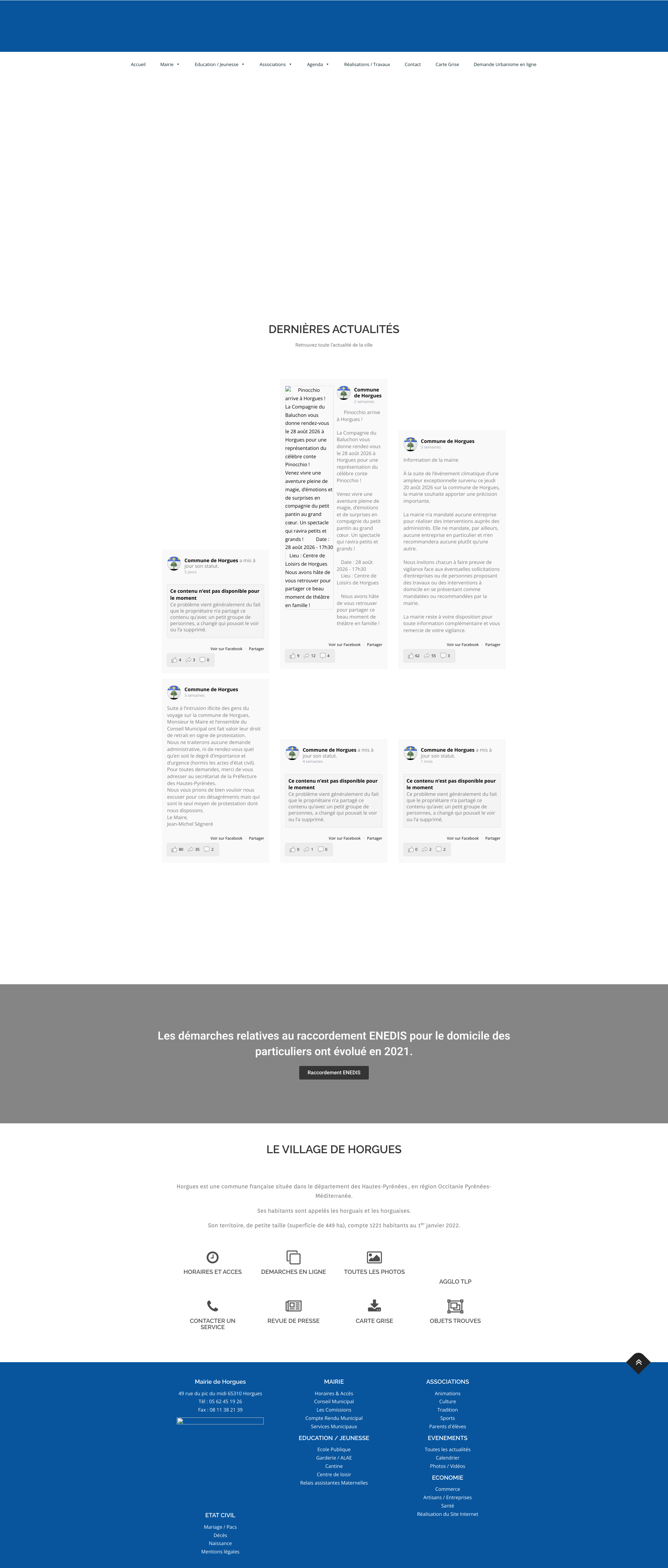 Aperçu du site