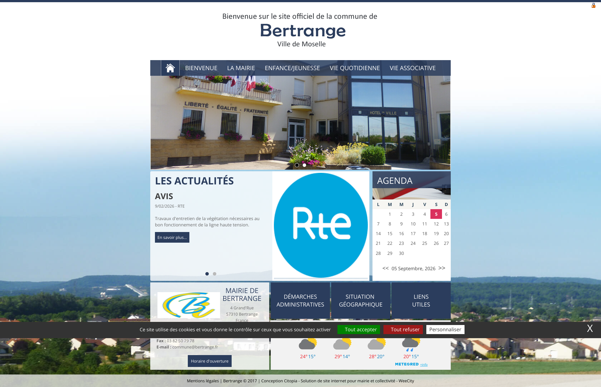 Aperçu du site