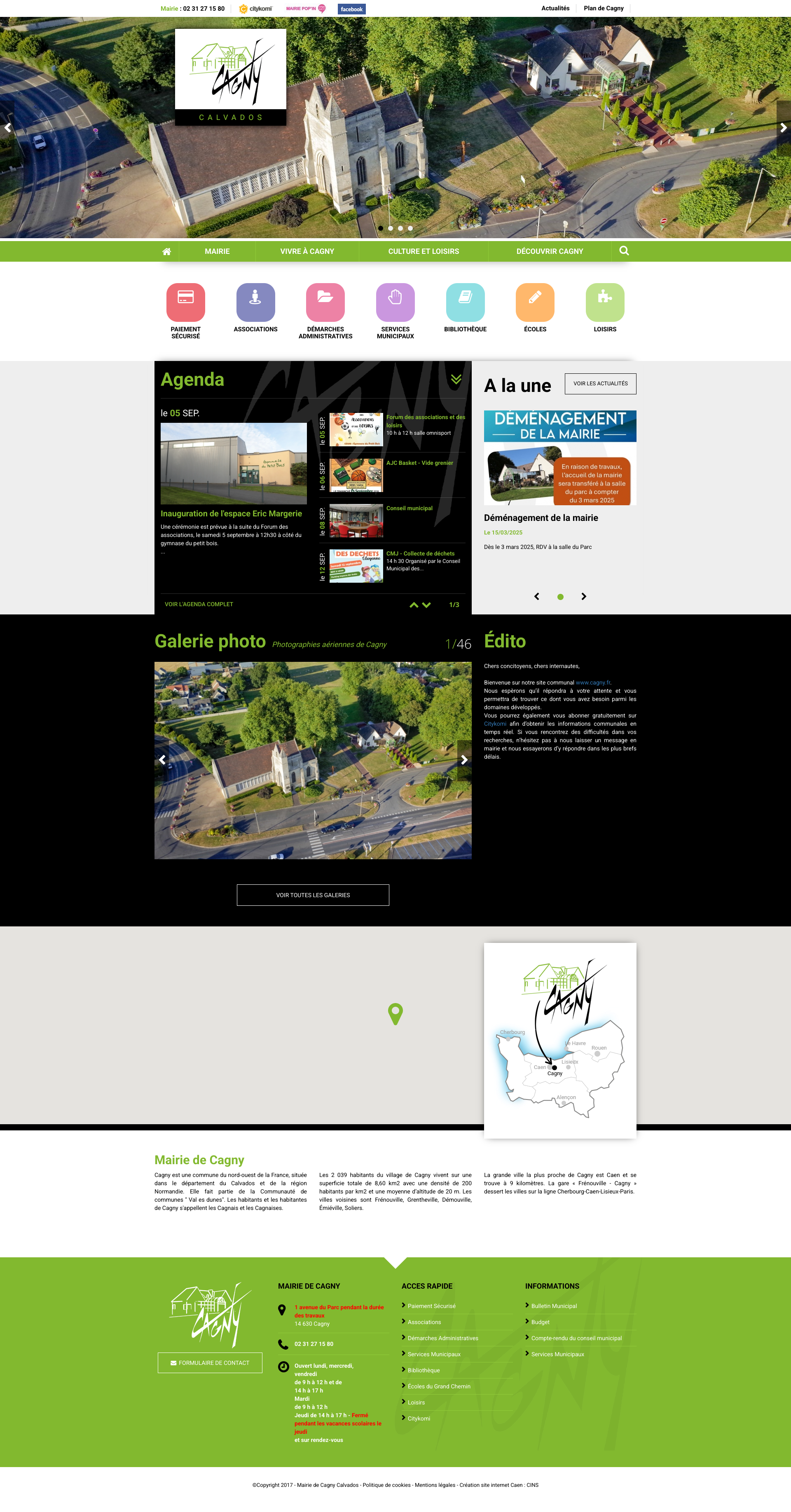 Aperçu du site