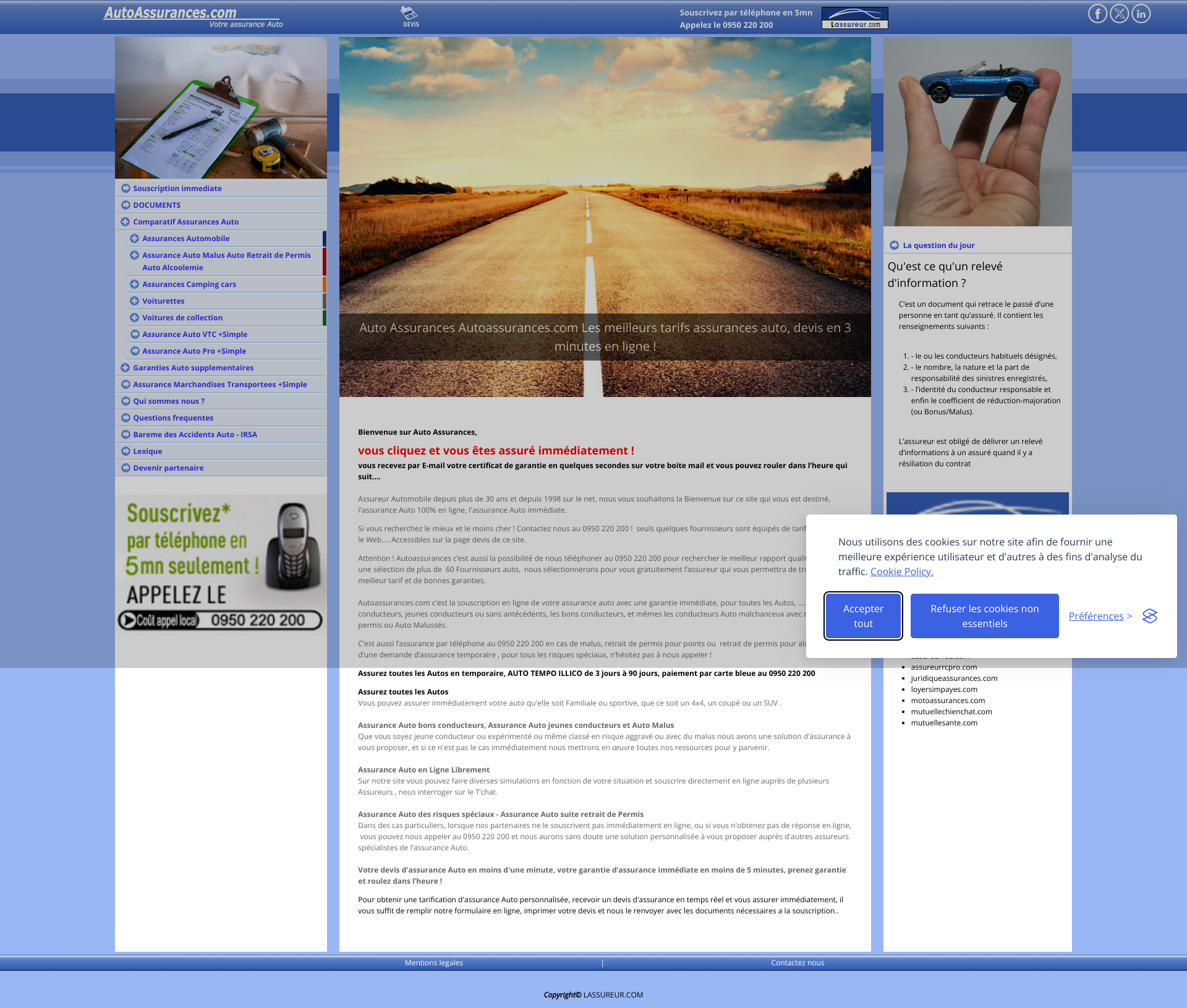 Aperçu du site