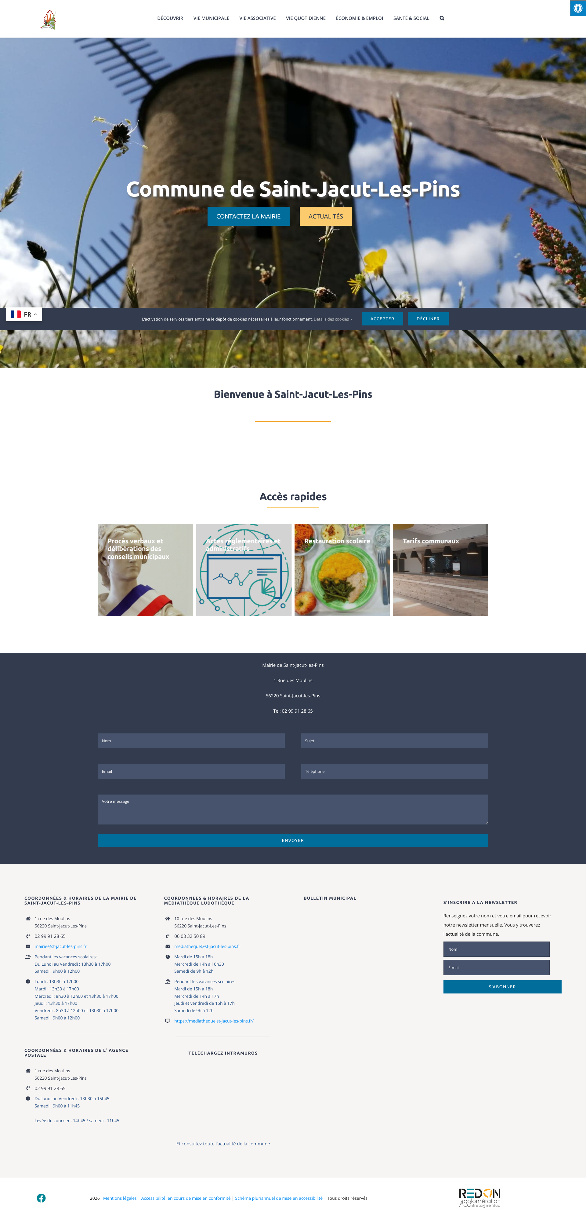 Aperçu du site