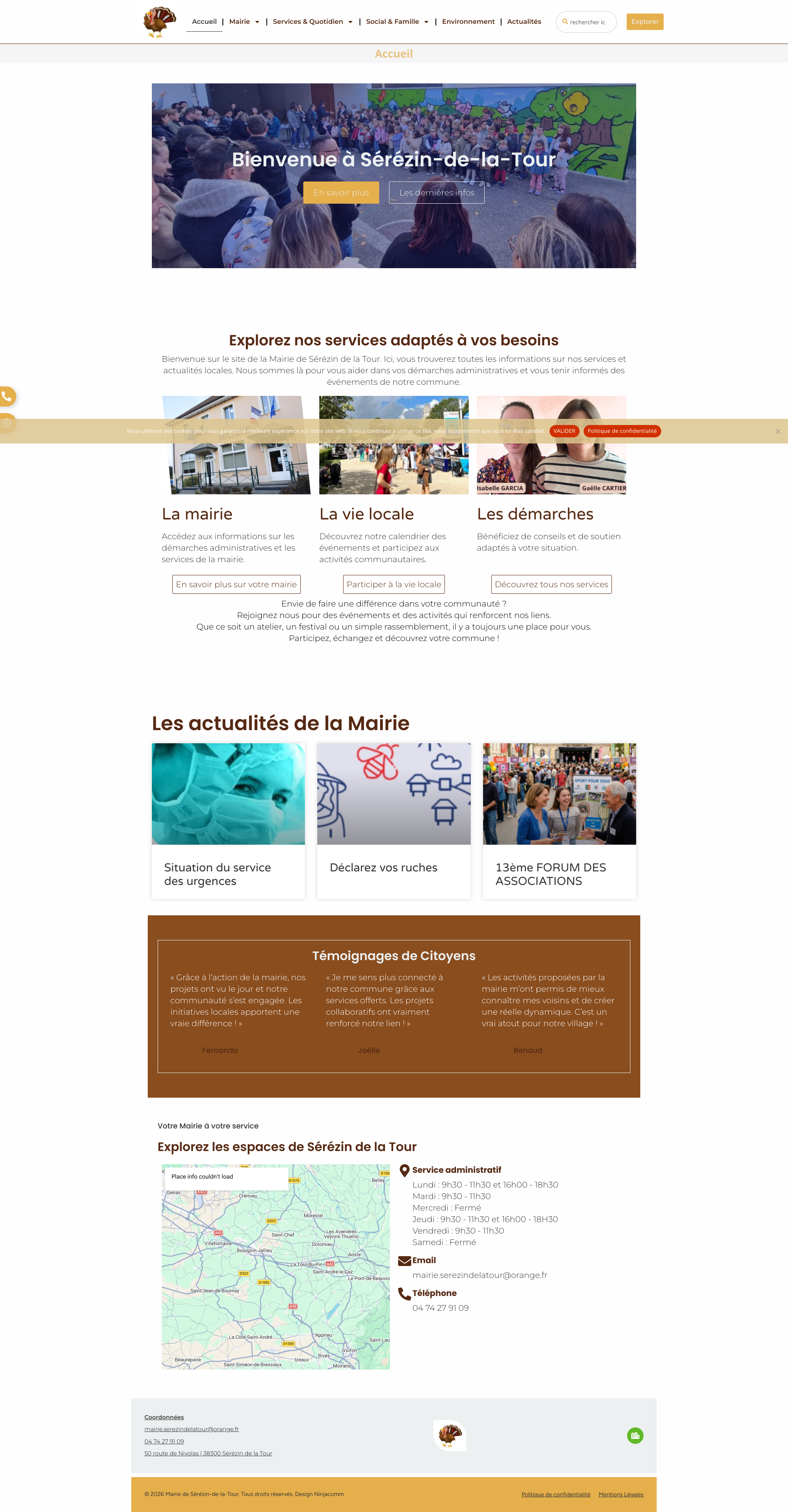 Aperçu du site