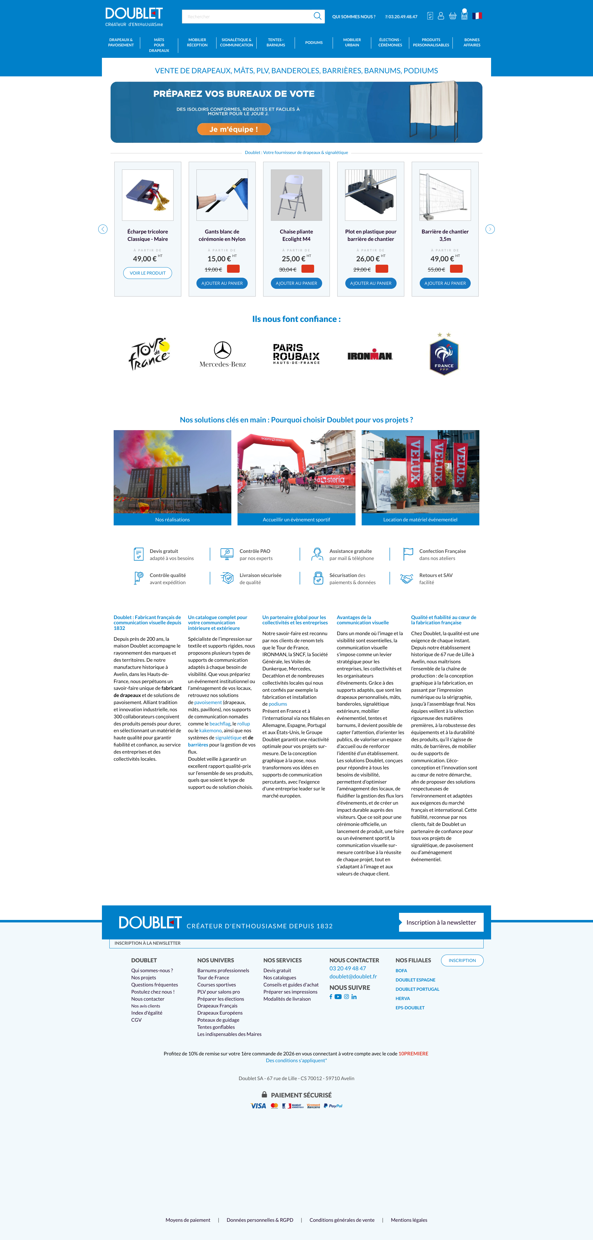 Aperçu du site