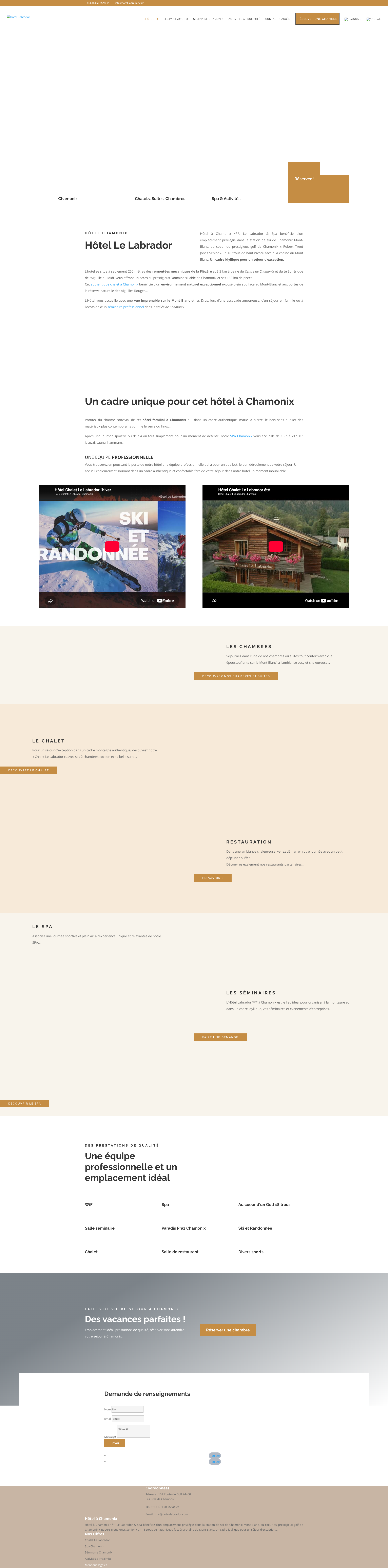 Aperçu du site