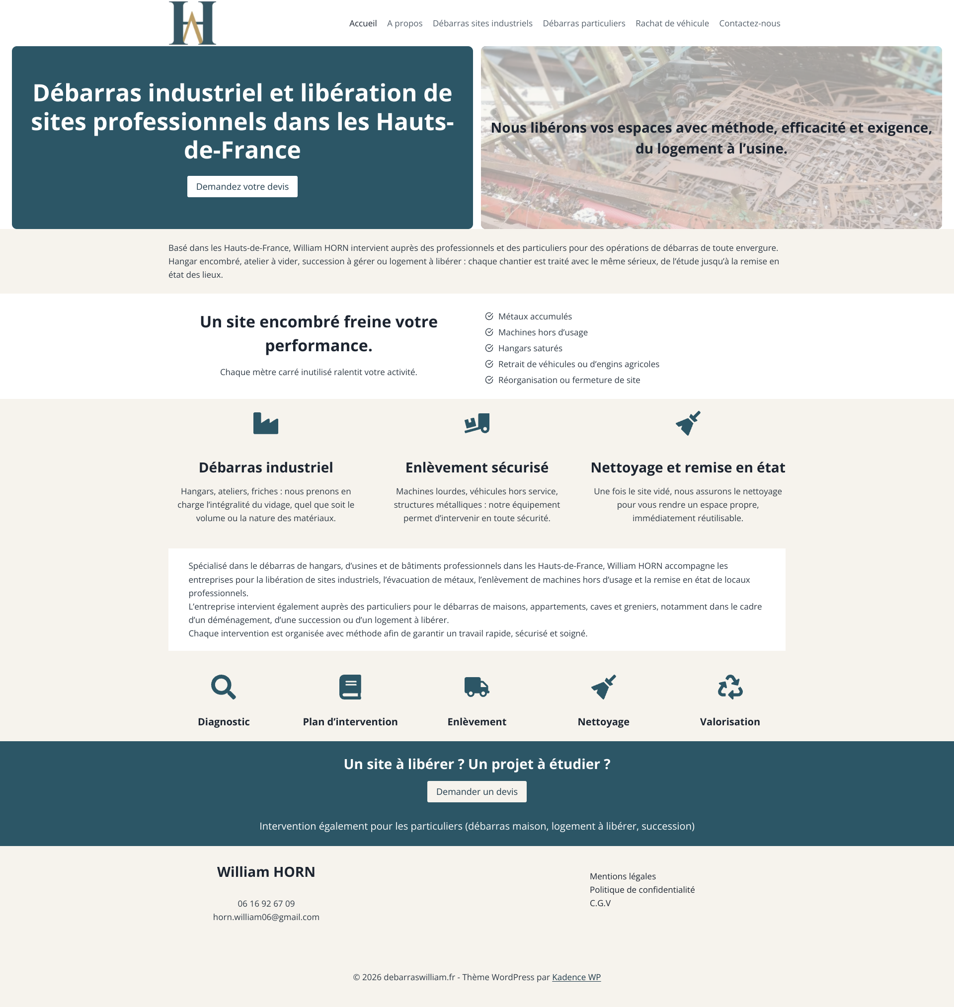 Aperçu du site