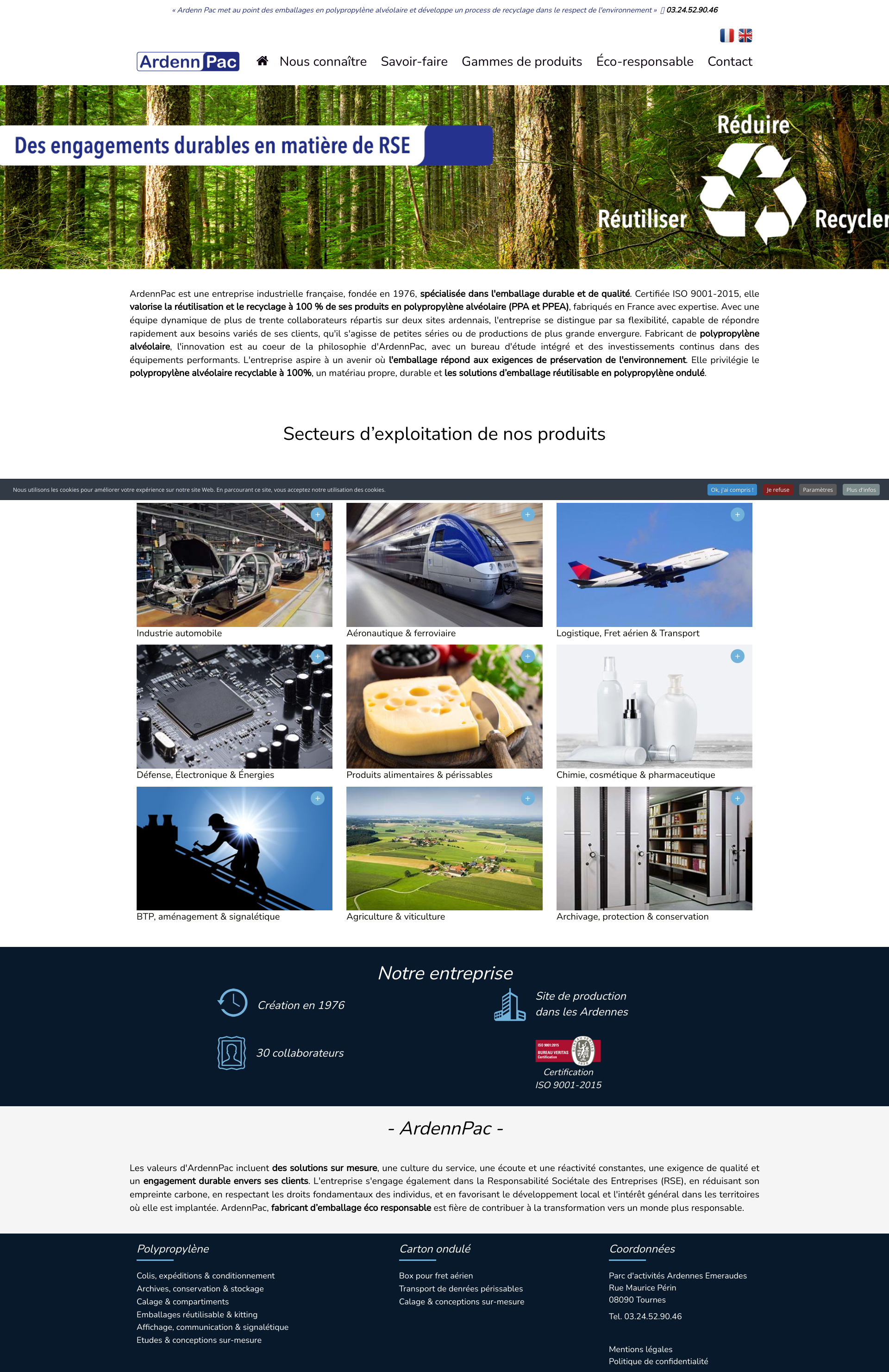 Aperçu du site