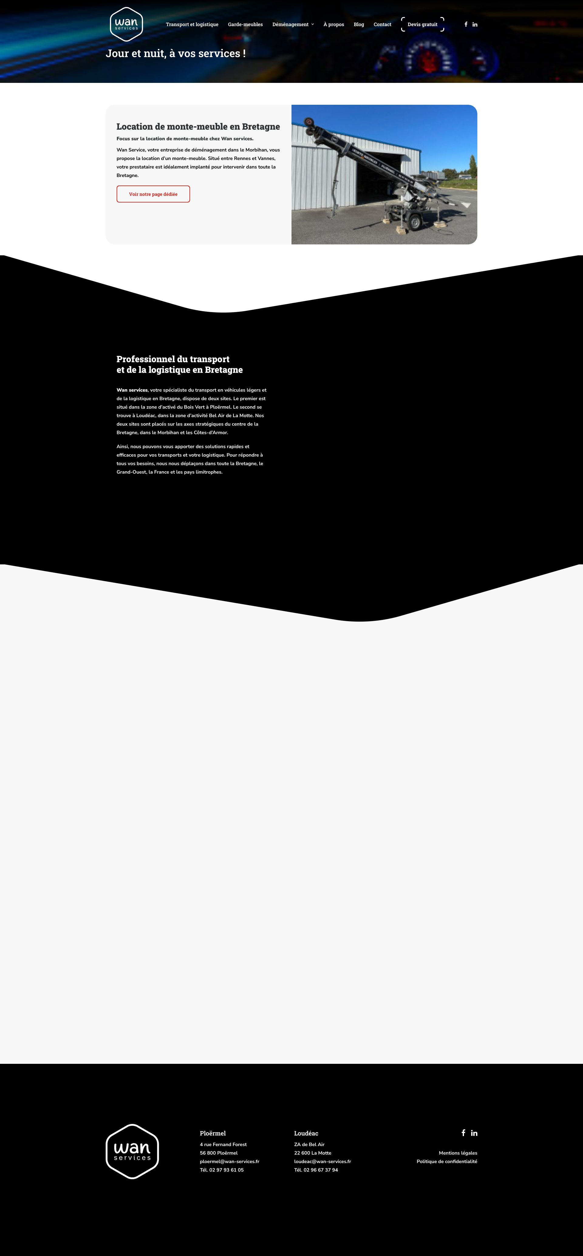 Aperçu du site