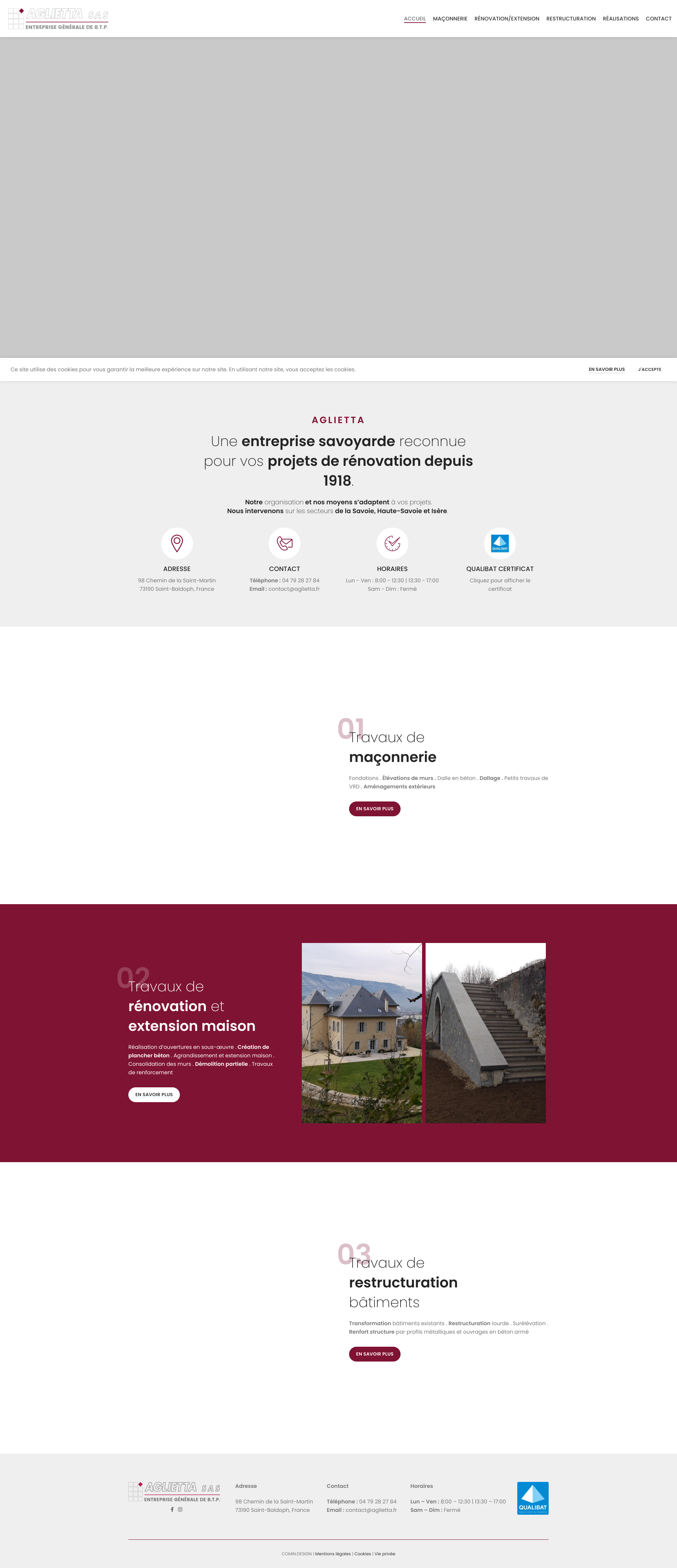 Aperçu du site