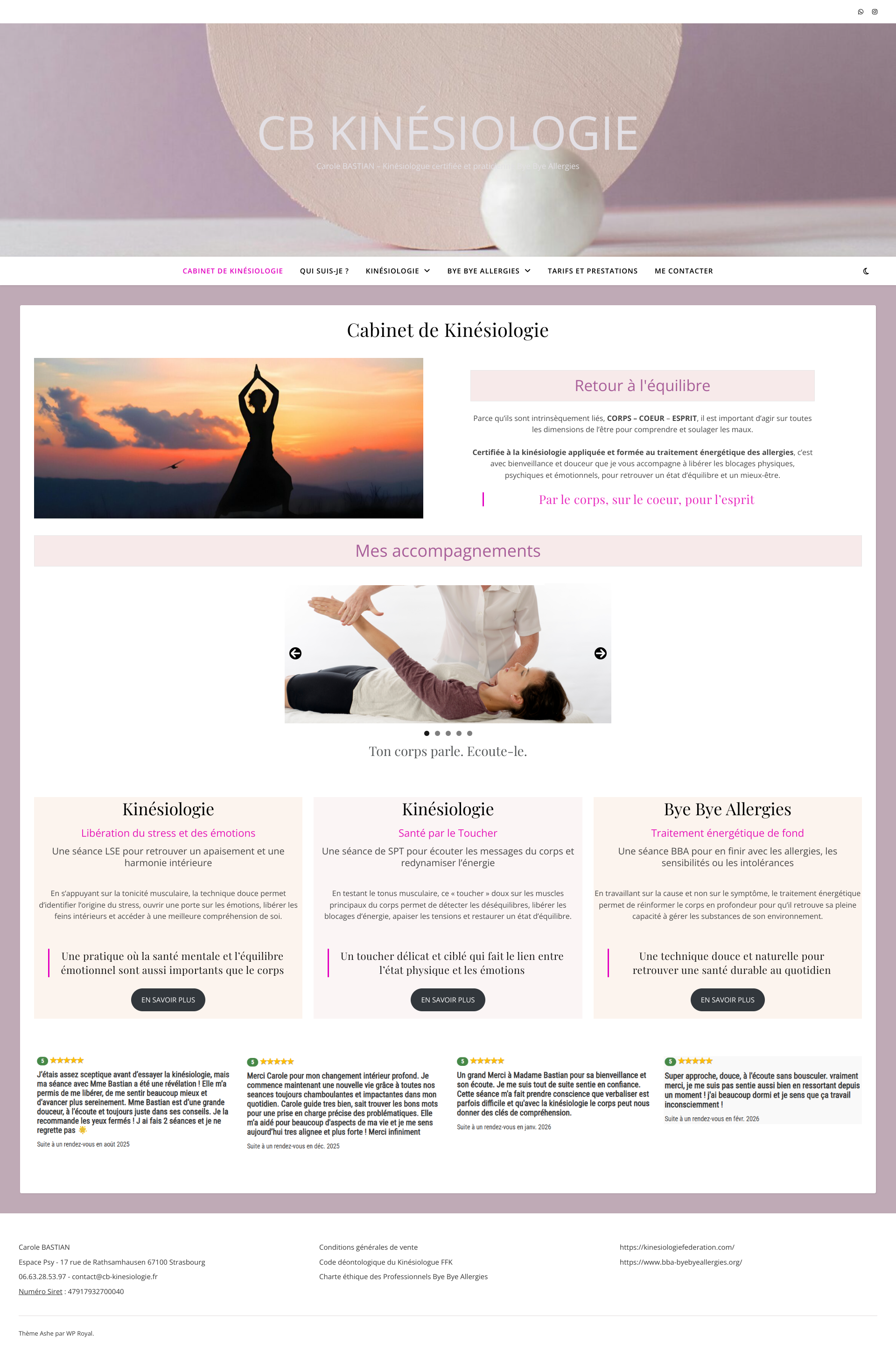 Aperçu du site