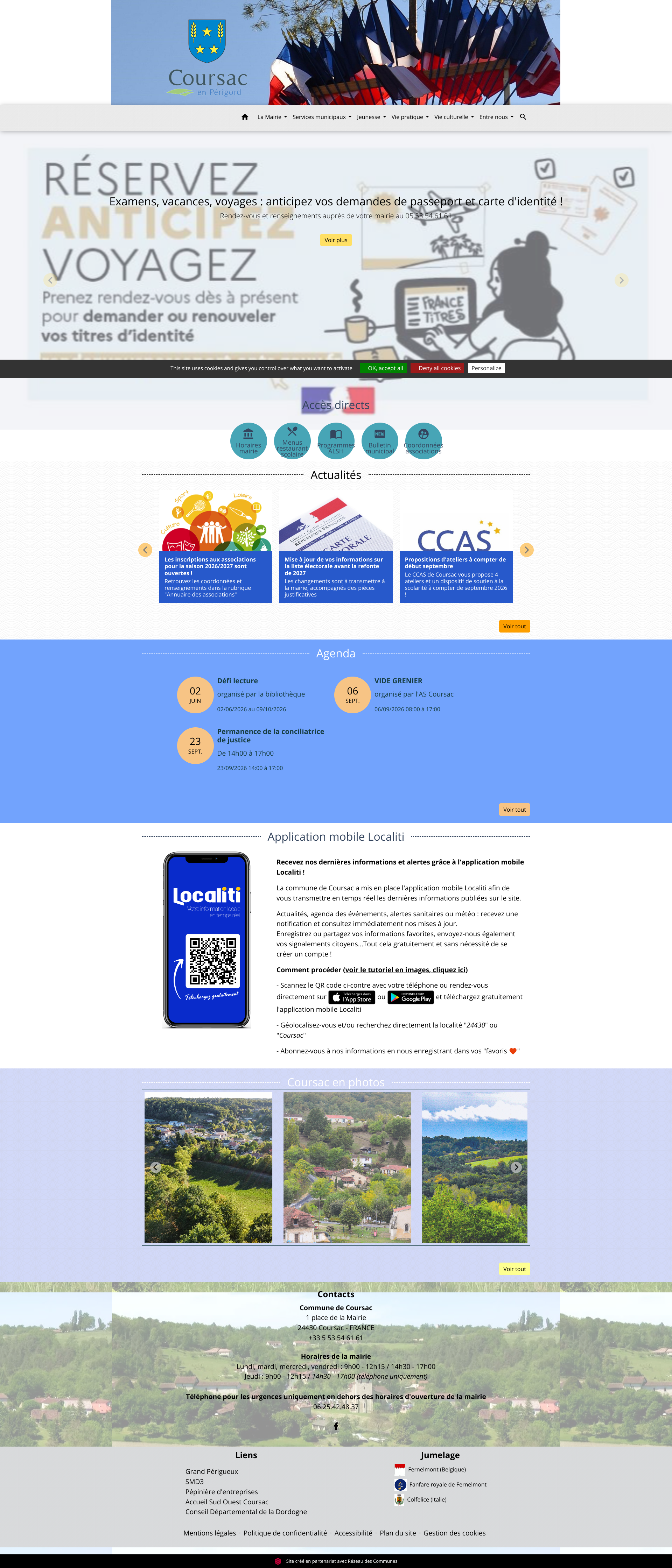 Aperçu du site