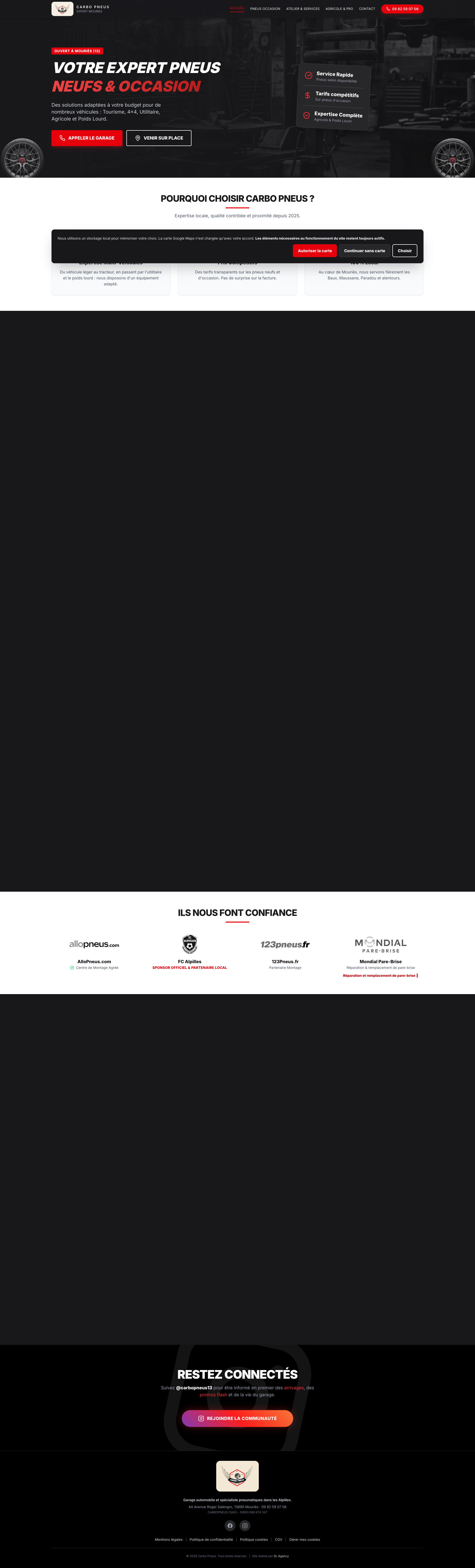 Aperçu du site