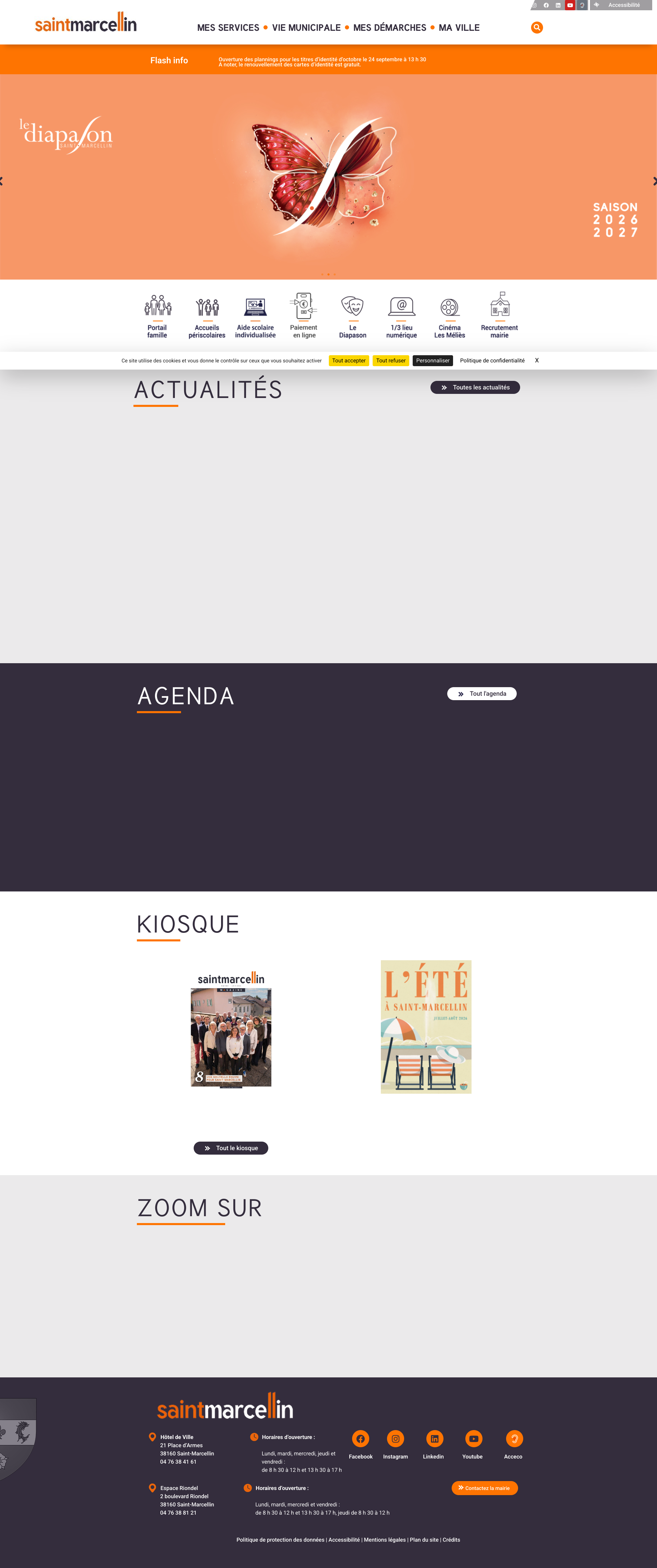 Aperçu du site