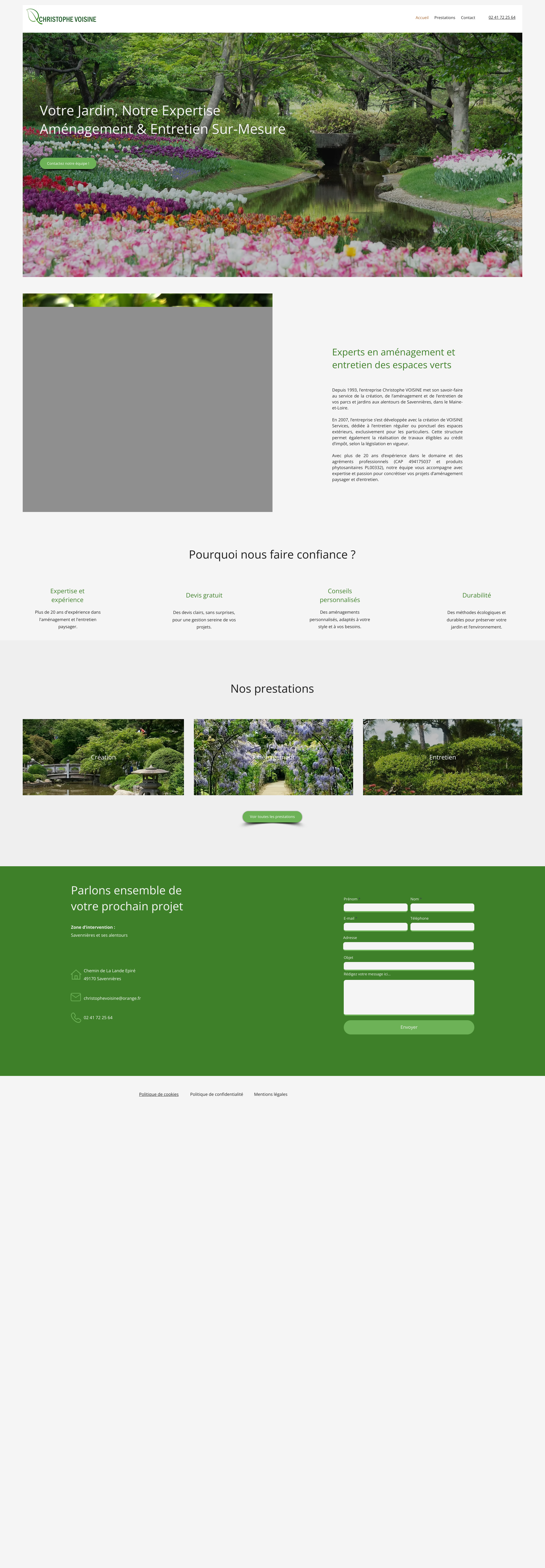 Aperçu du site