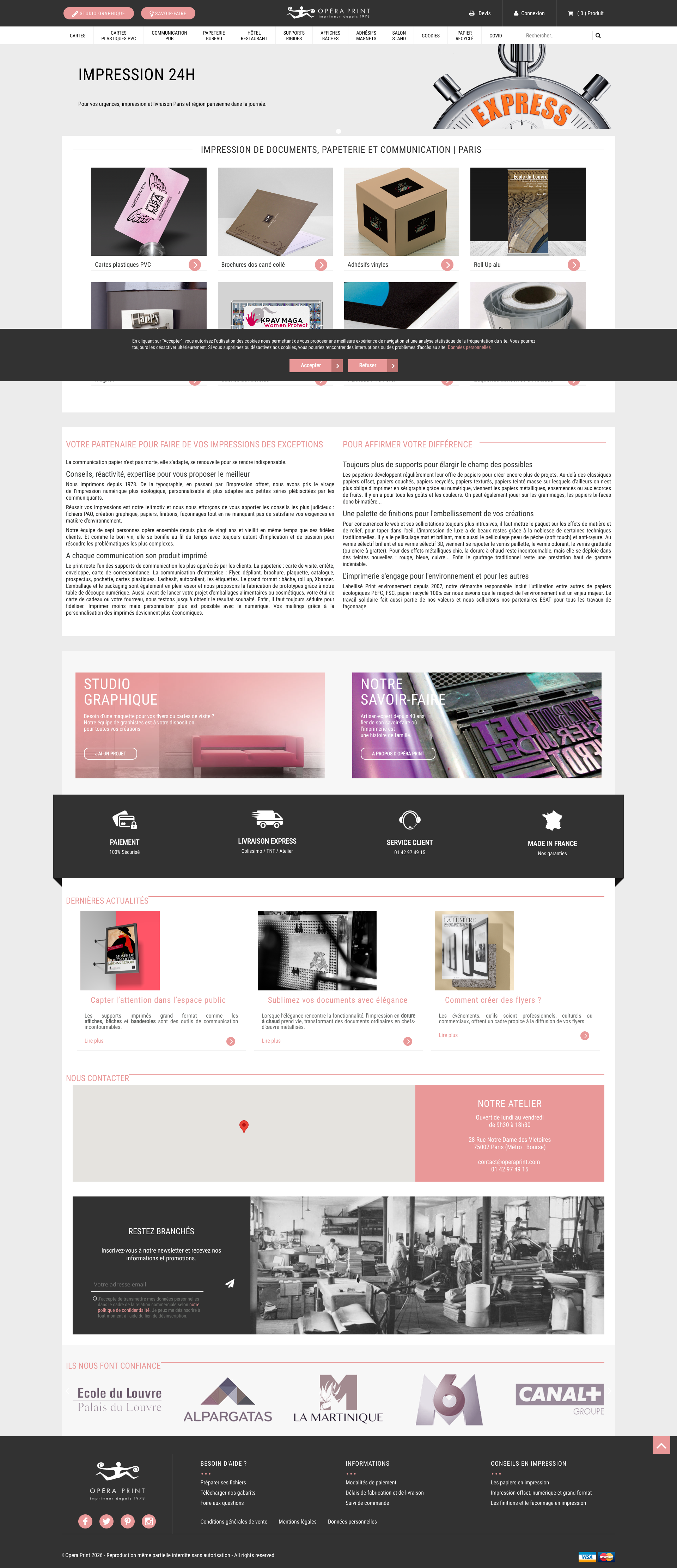 Aperçu du site