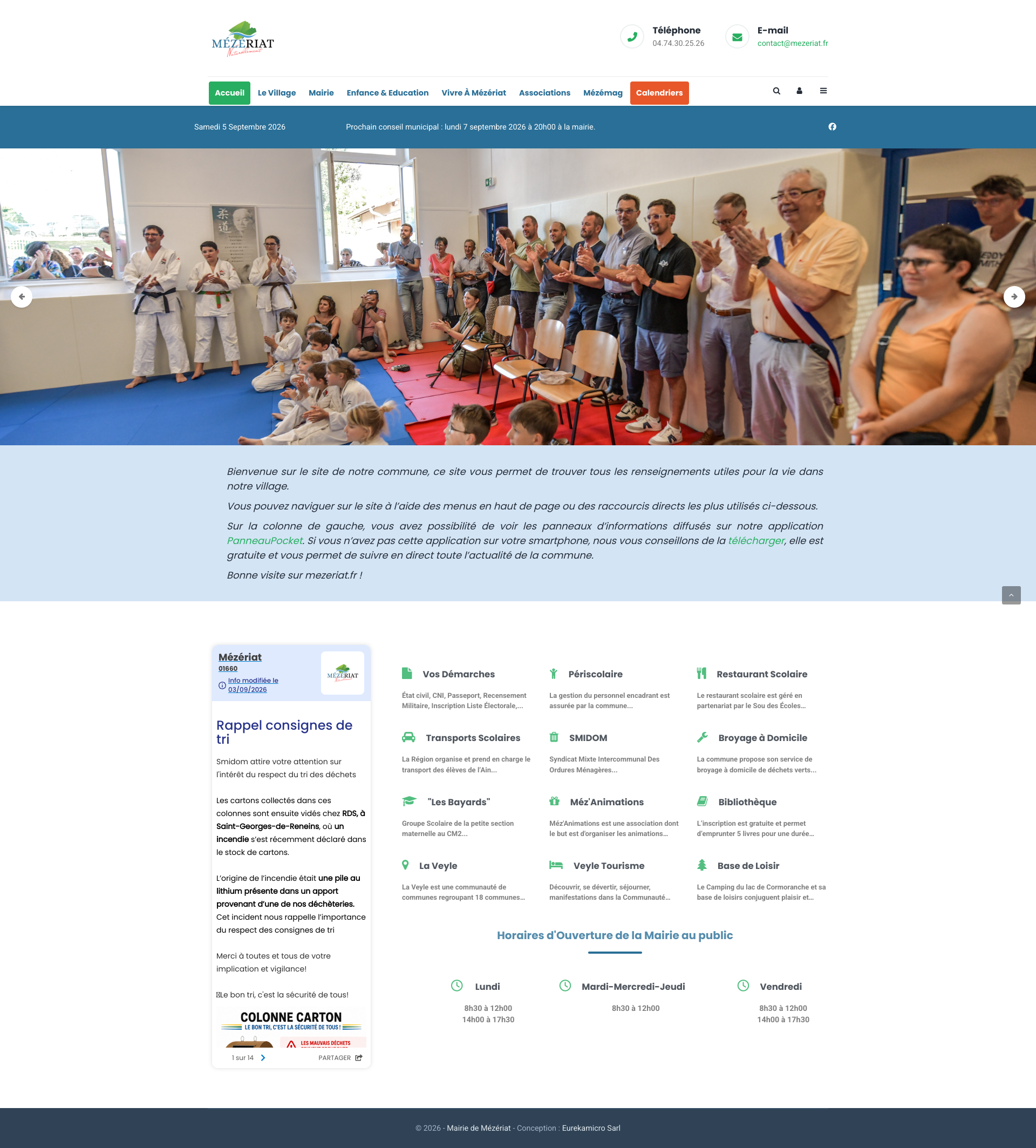 Aperçu du site