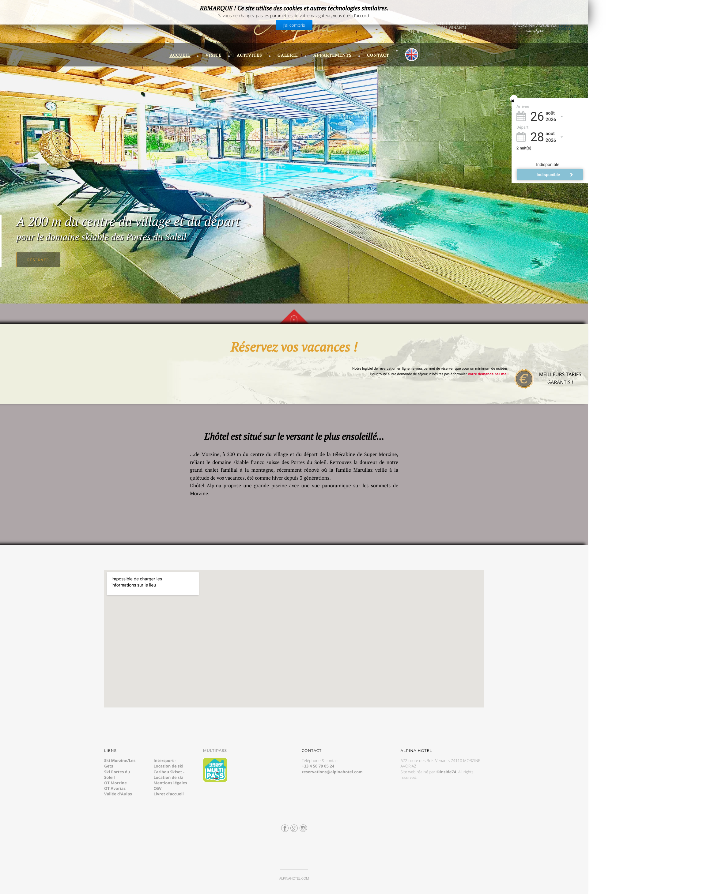 Aperçu du site