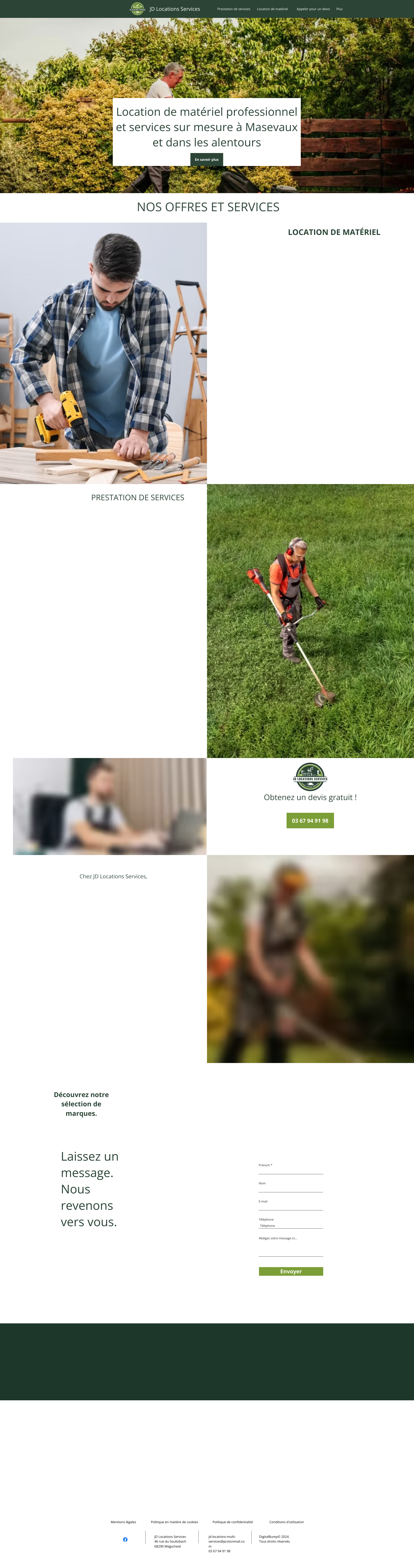 Aperçu du site