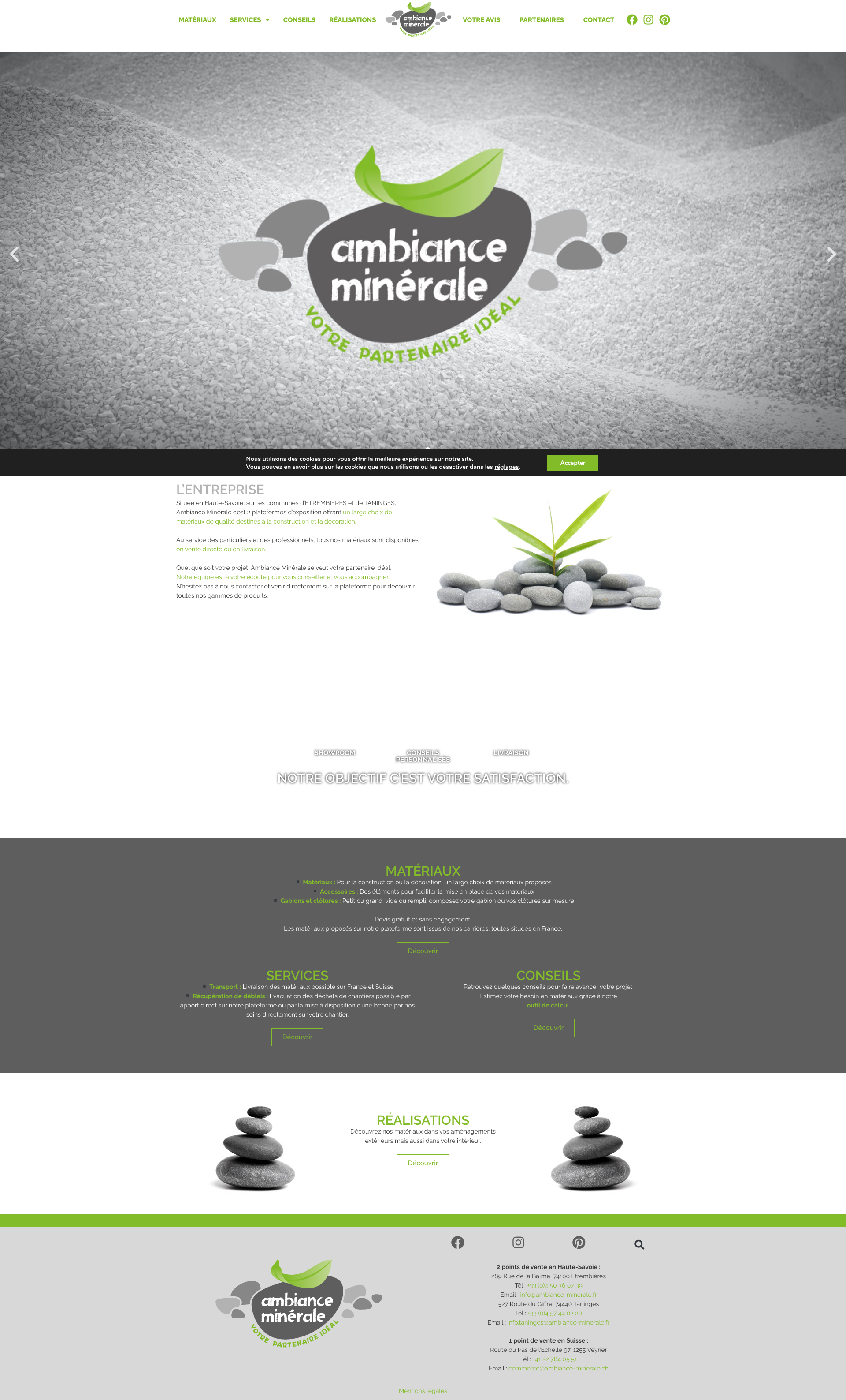 Aperçu du site