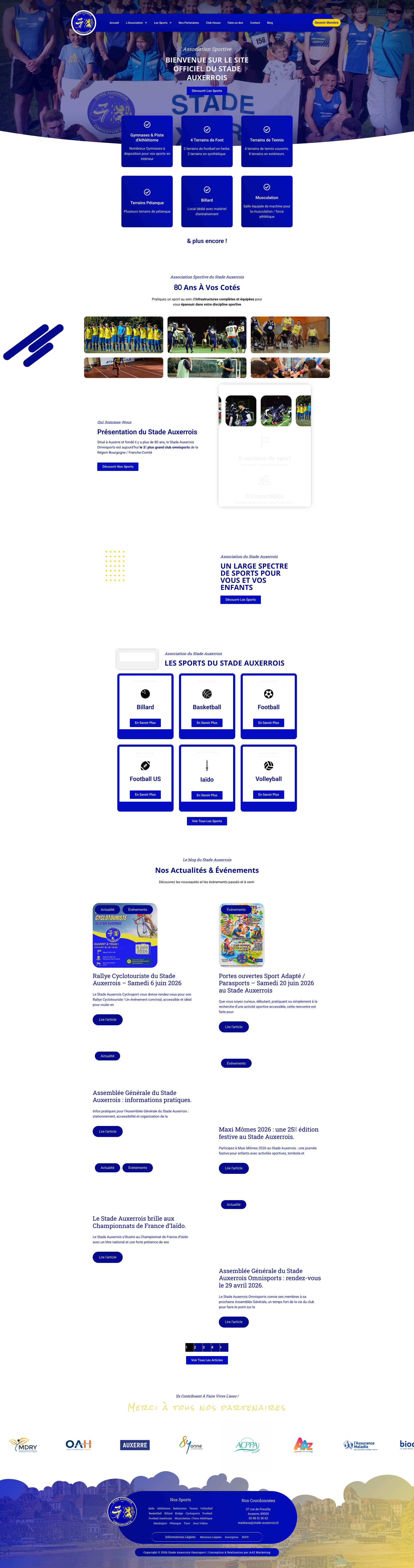 Aperçu du site
