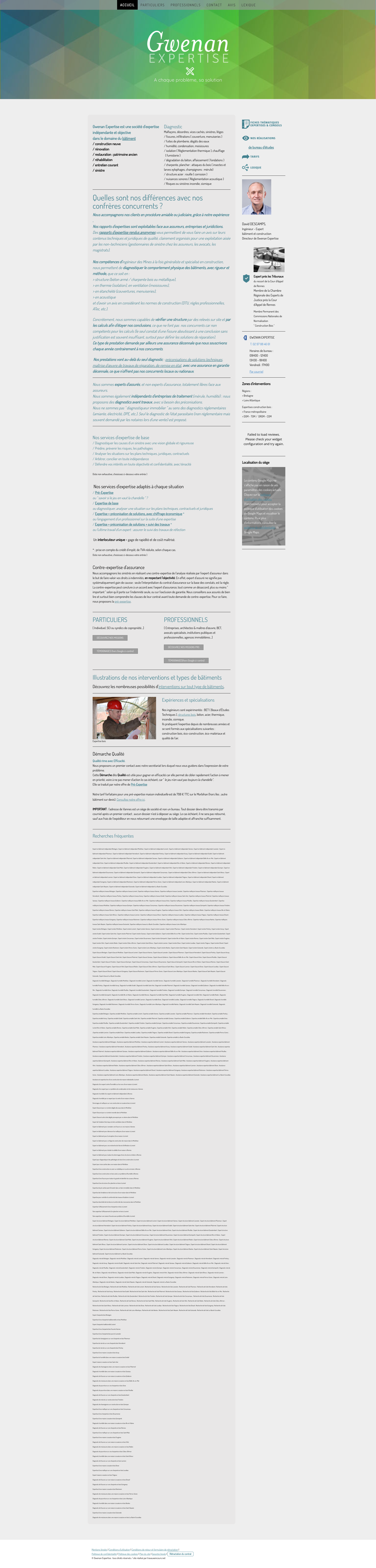 Aperçu du site