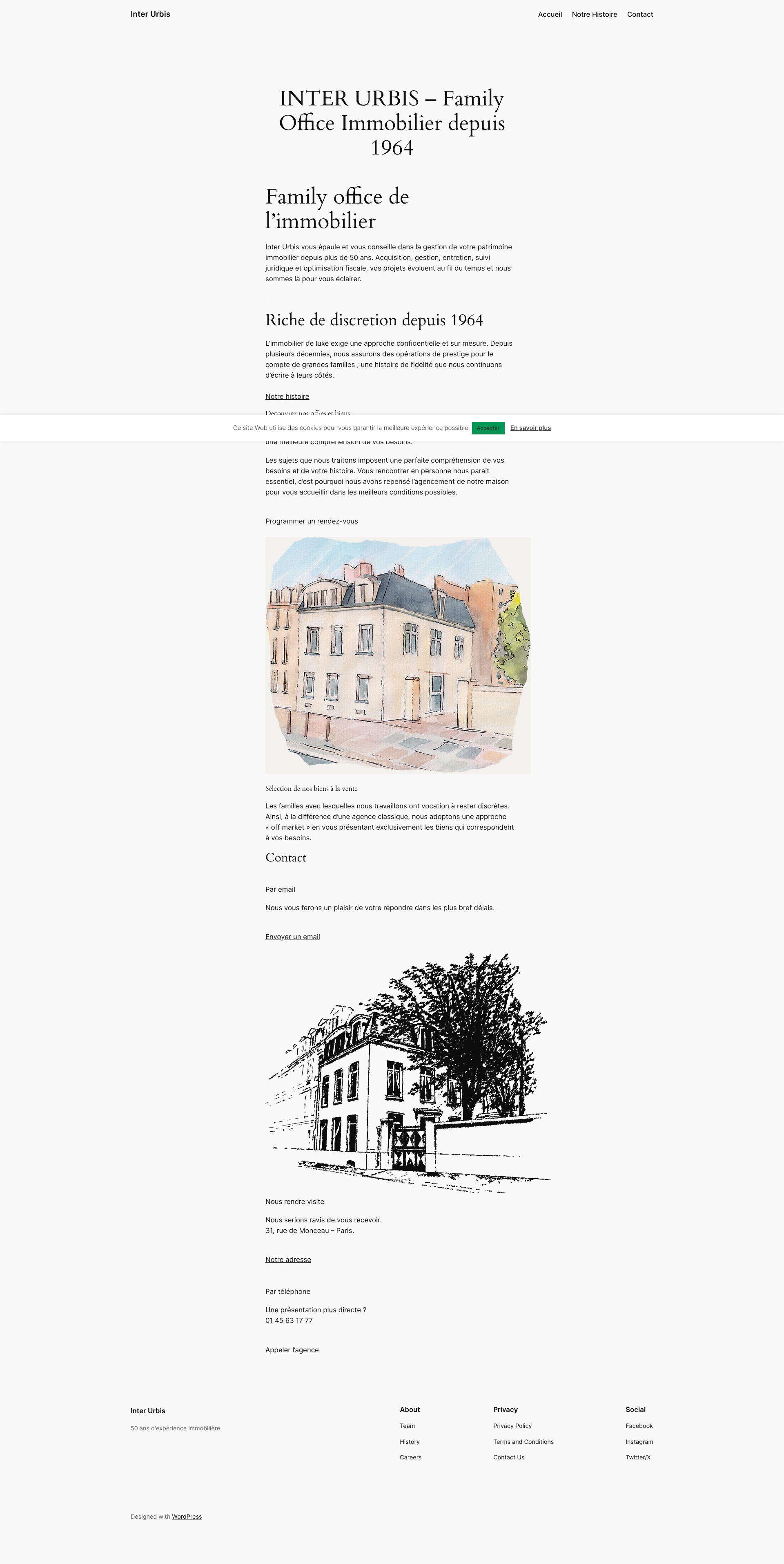 Aperçu du site