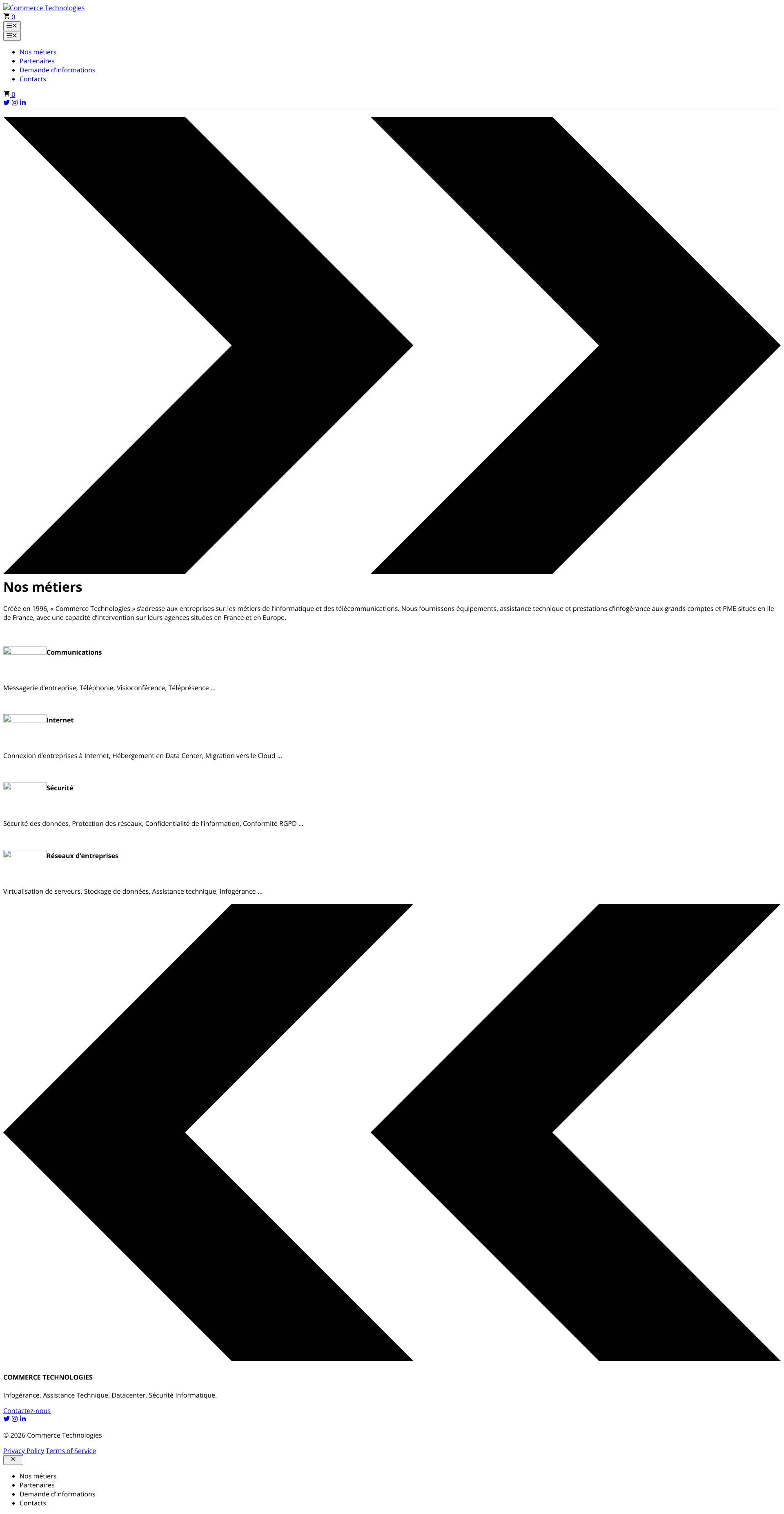 Aperçu du site