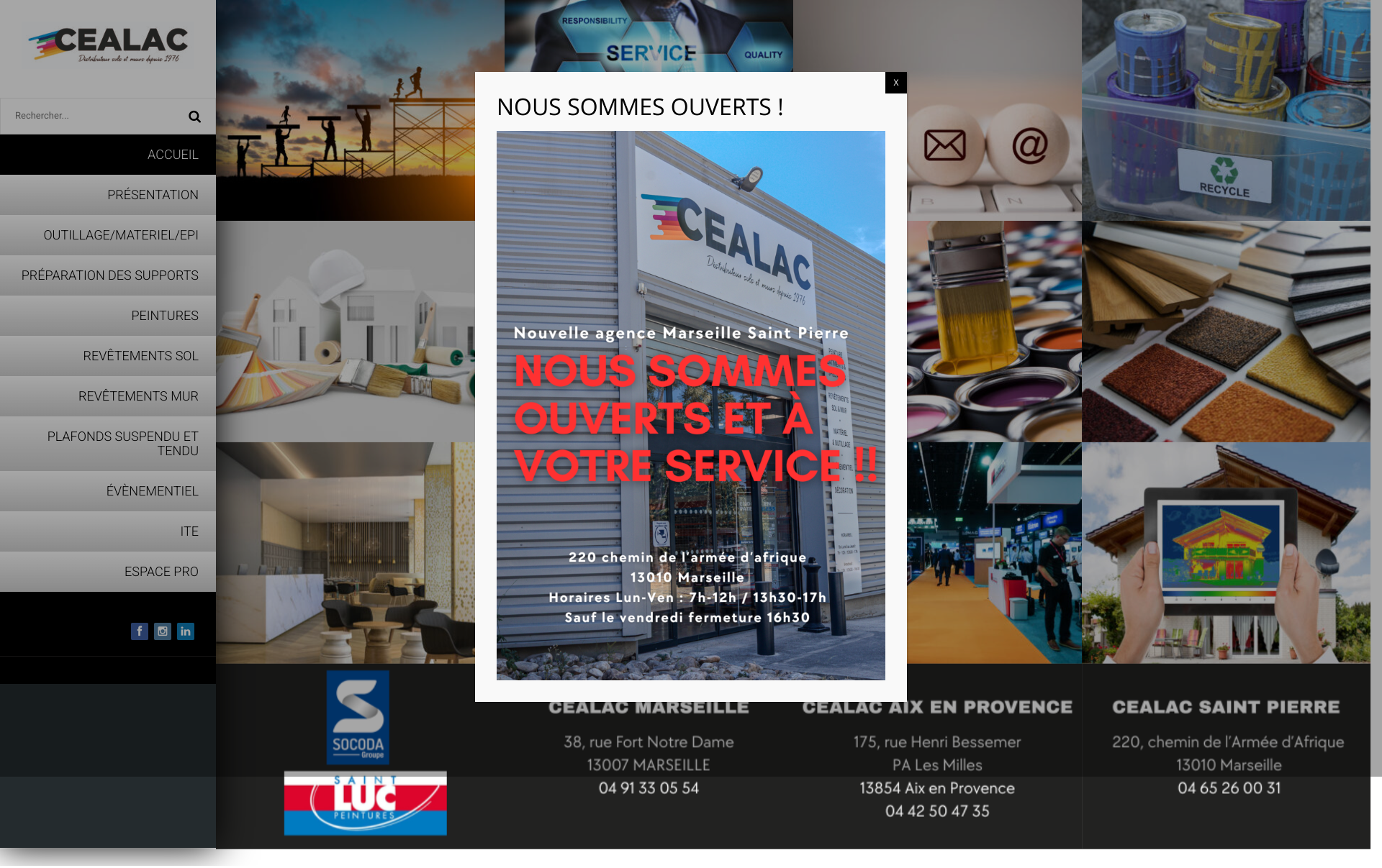 Aperçu du site