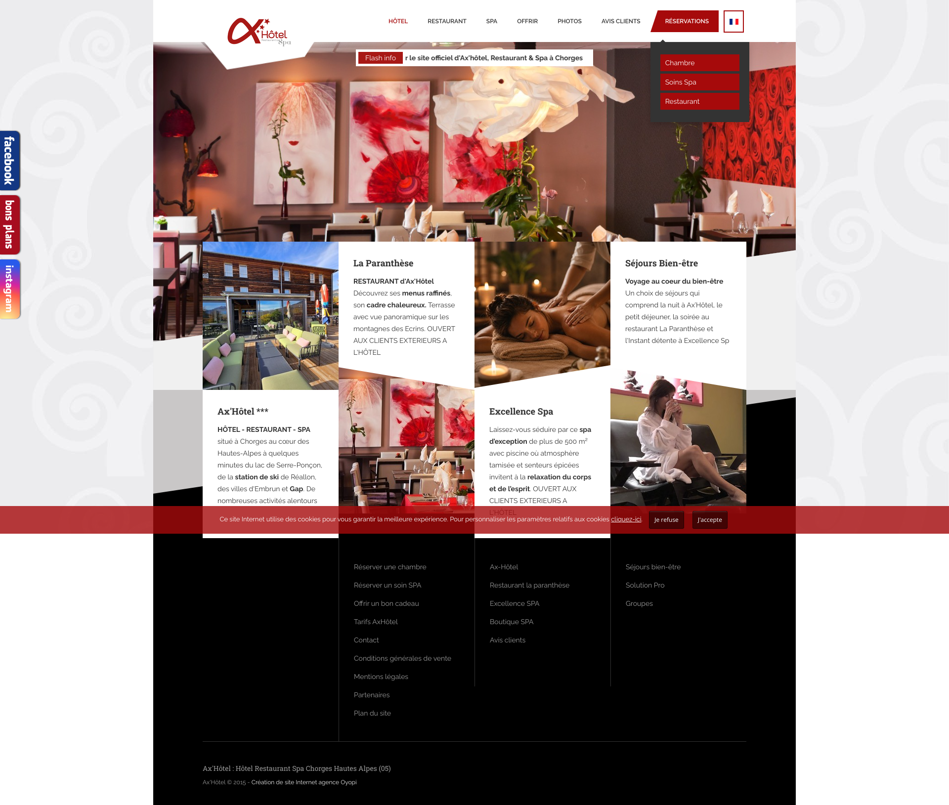 Aperçu du site