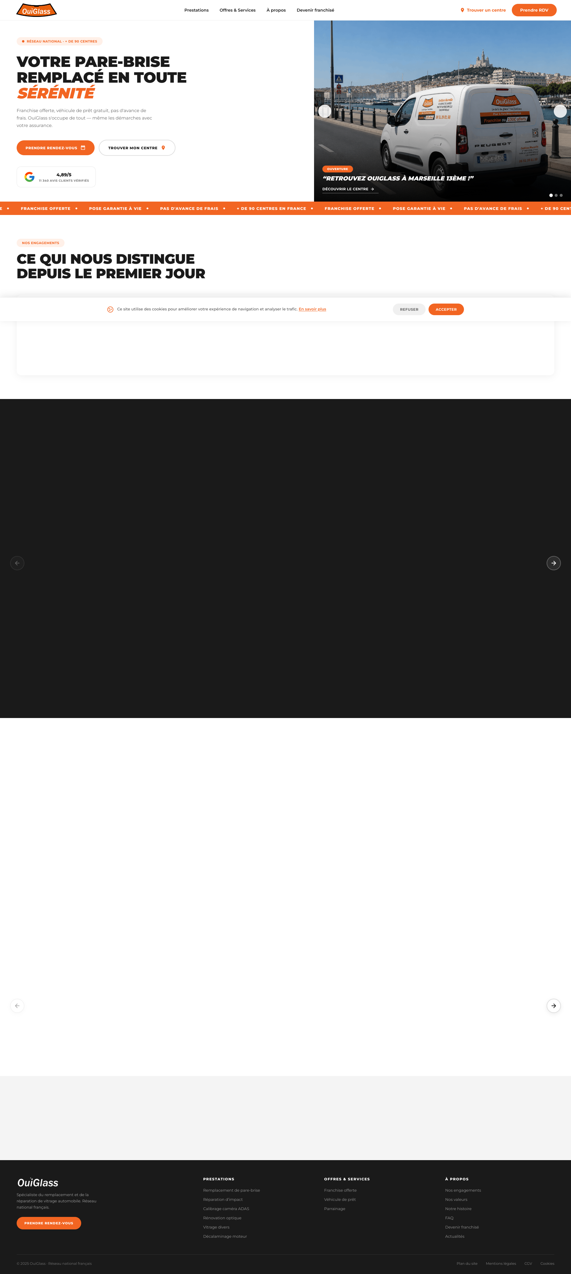 Aperçu du site