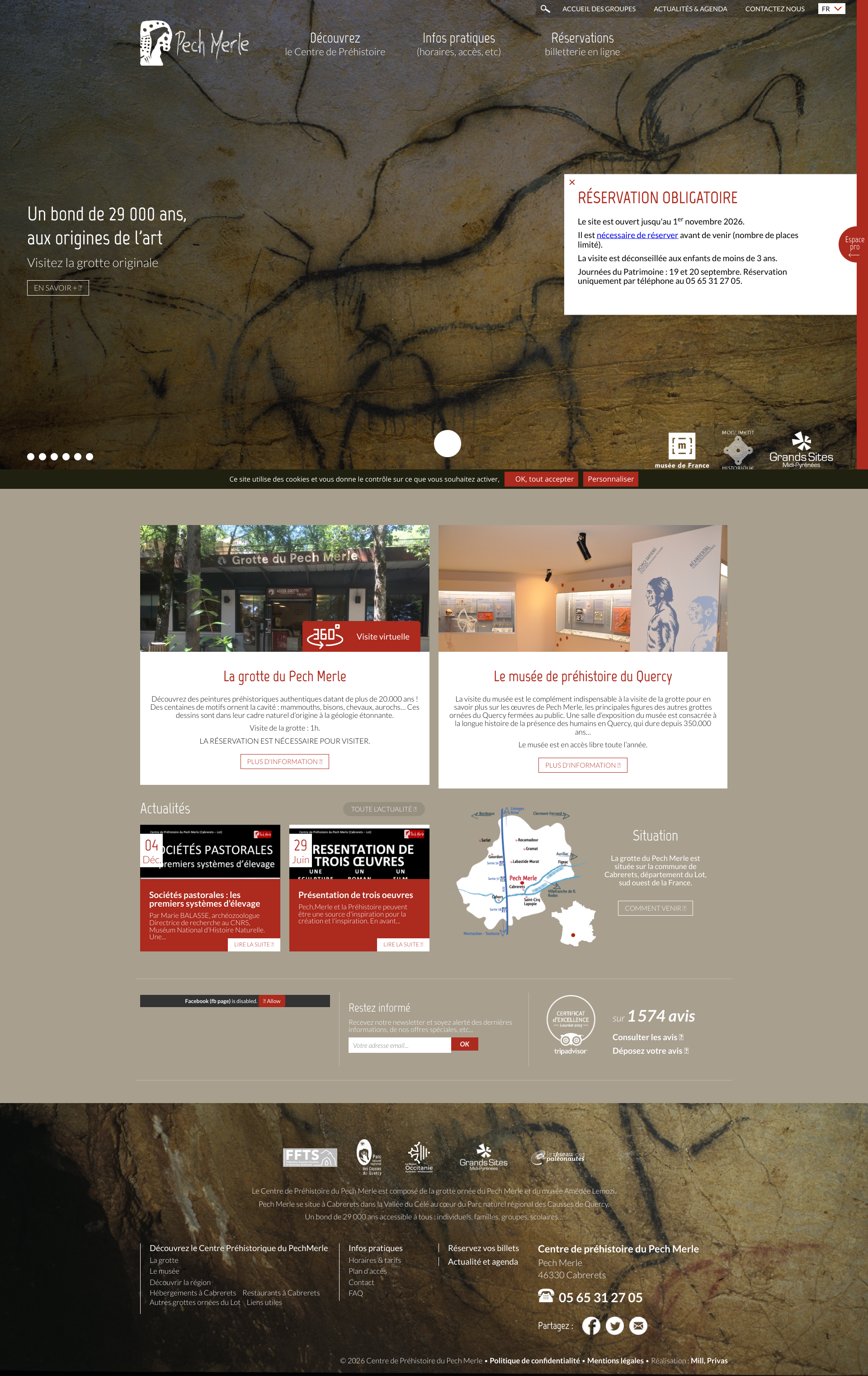 Aperçu du site