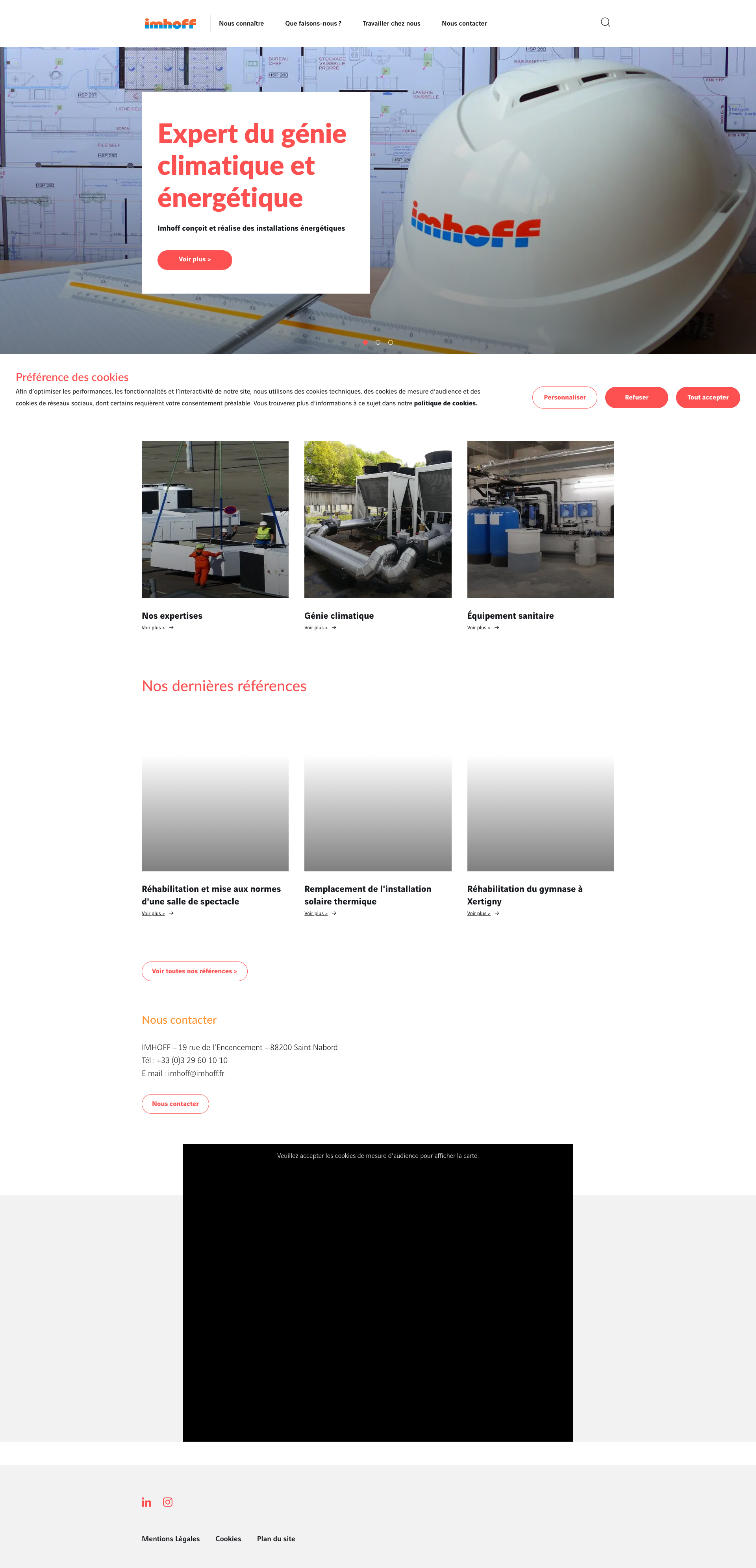 Aperçu du site