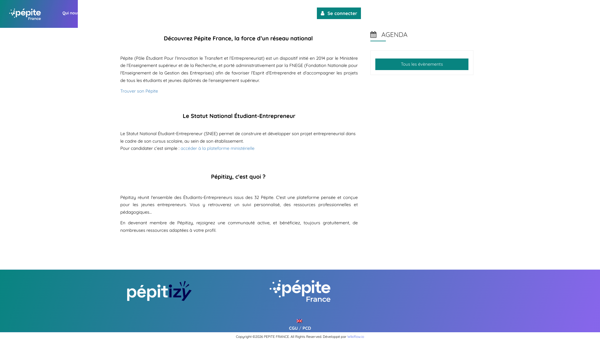 Aperçu du site