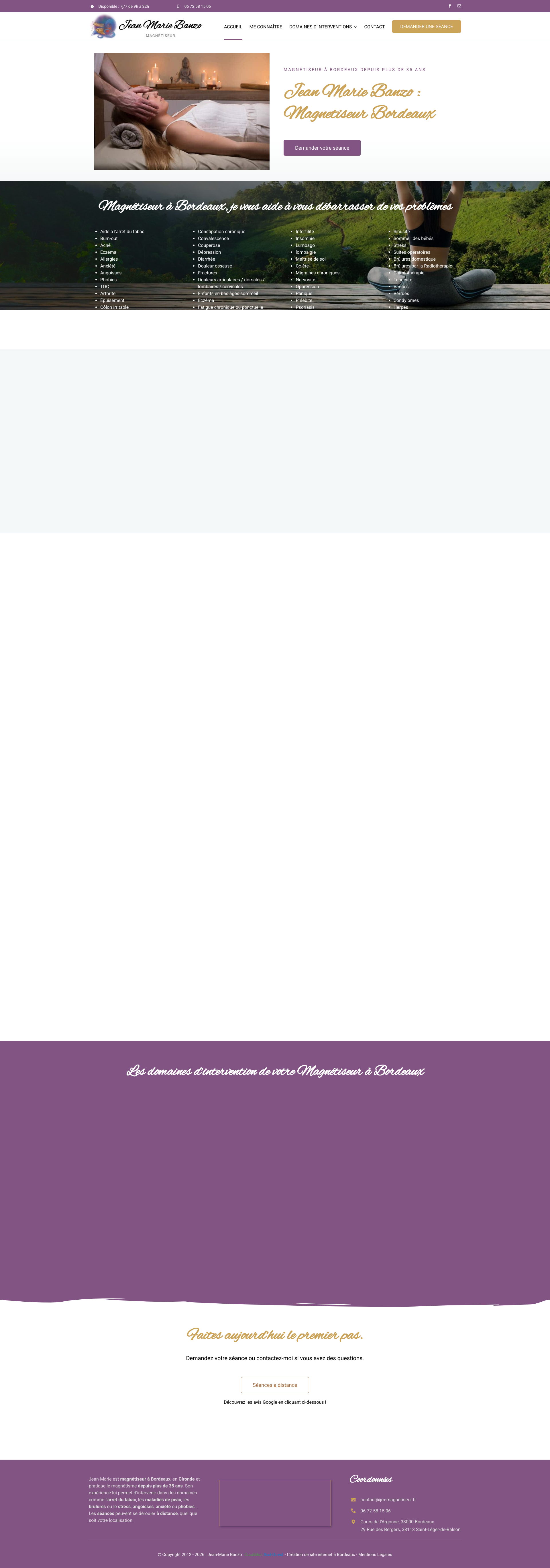 Aperçu du site
