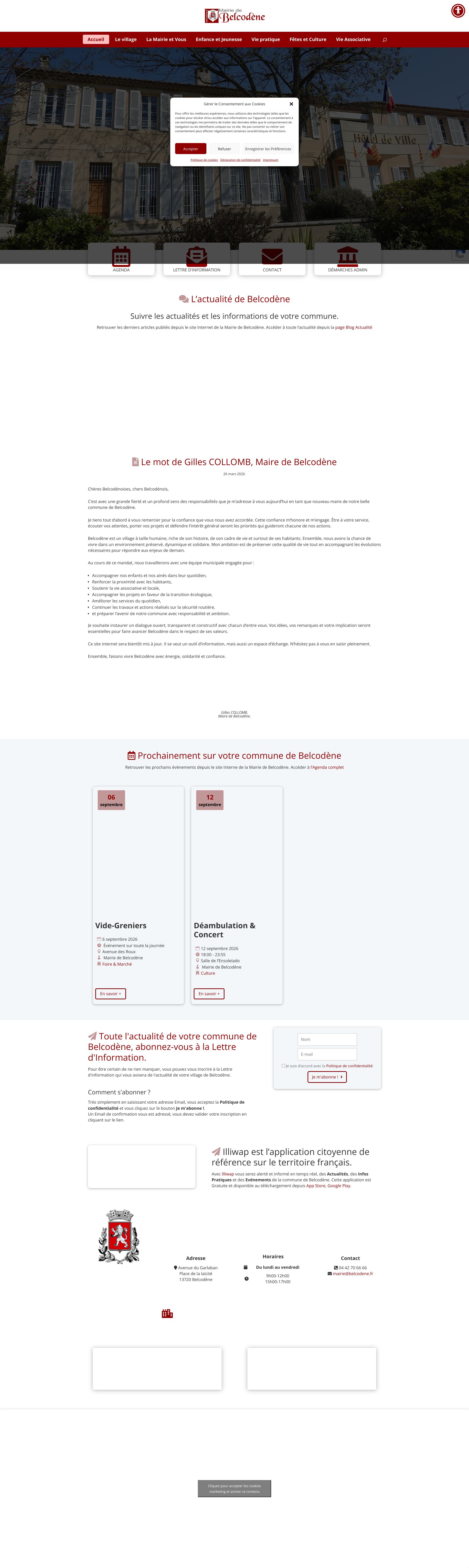 Aperçu du site