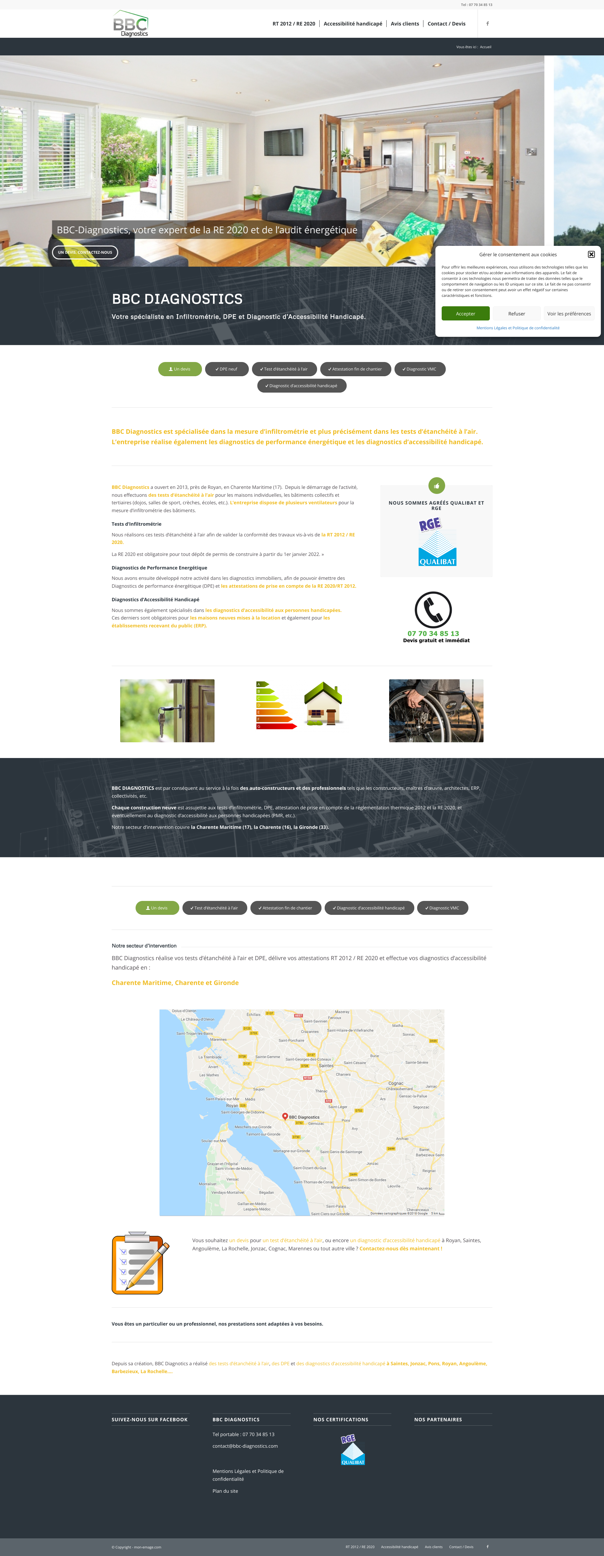 Aperçu du site