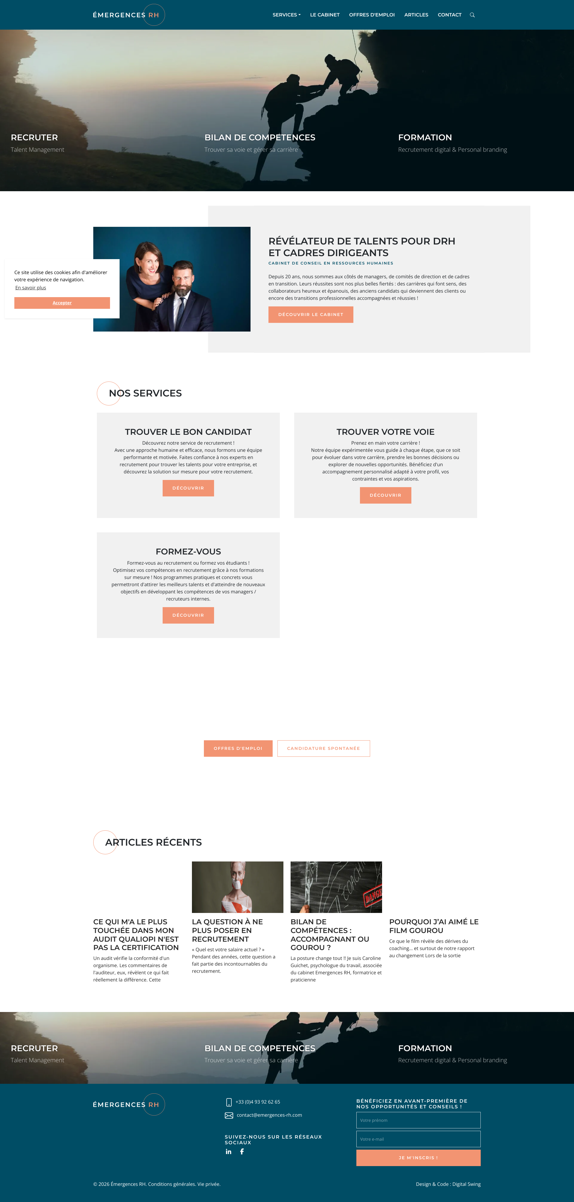 Aperçu du site
